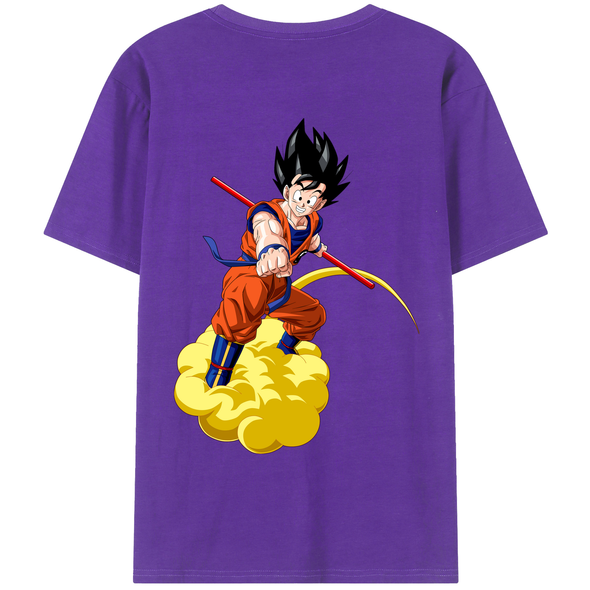 （画像用） ドラゴンボール 孫 悟飯（そんごはん）DRAGON BALL Son Gohan 綿100％ メンズ半袖Tシャツ（バックプリント） 通気性