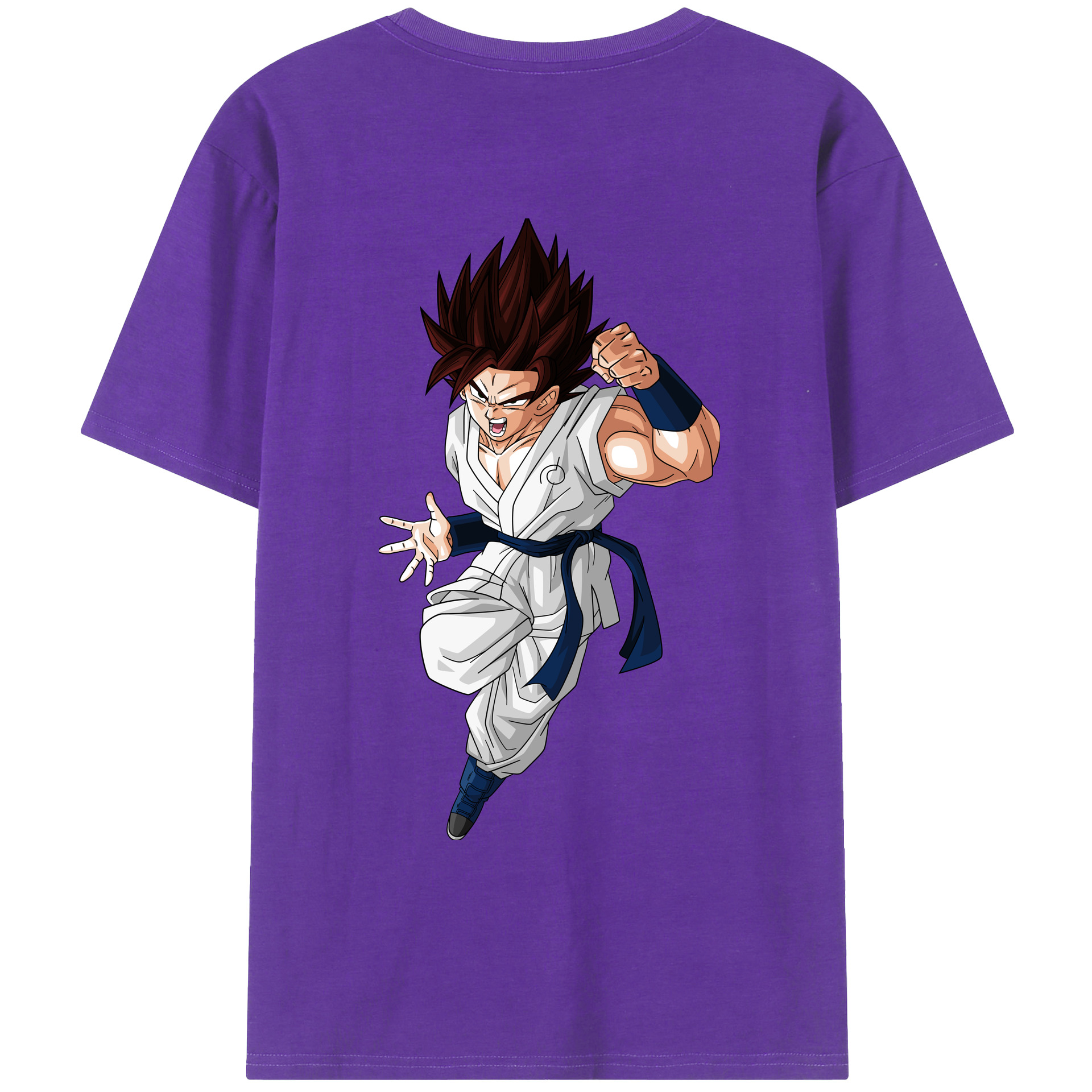 （画像用） ドラゴンボール 孫 悟飯（そんごはん）DRAGON BALL Son Gohan 綿100％ メンズ半袖Tシャツ（バックプリント） 通気性