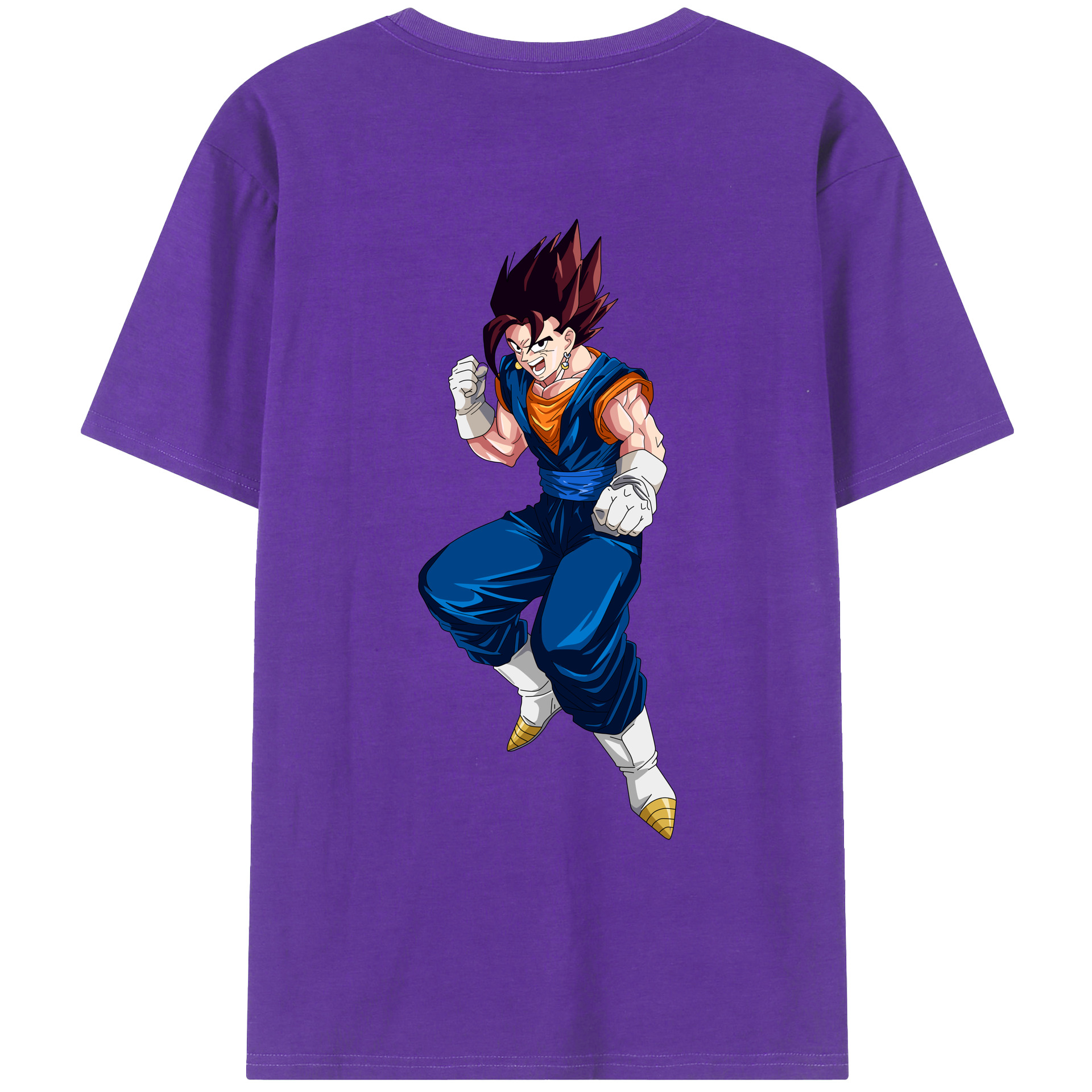（画像用） ドラゴンボール 孫 悟飯（そんごはん）DRAGON BALL Son Gohan 綿100％ メンズ半袖Tシャツ（バックプリント） 通気性