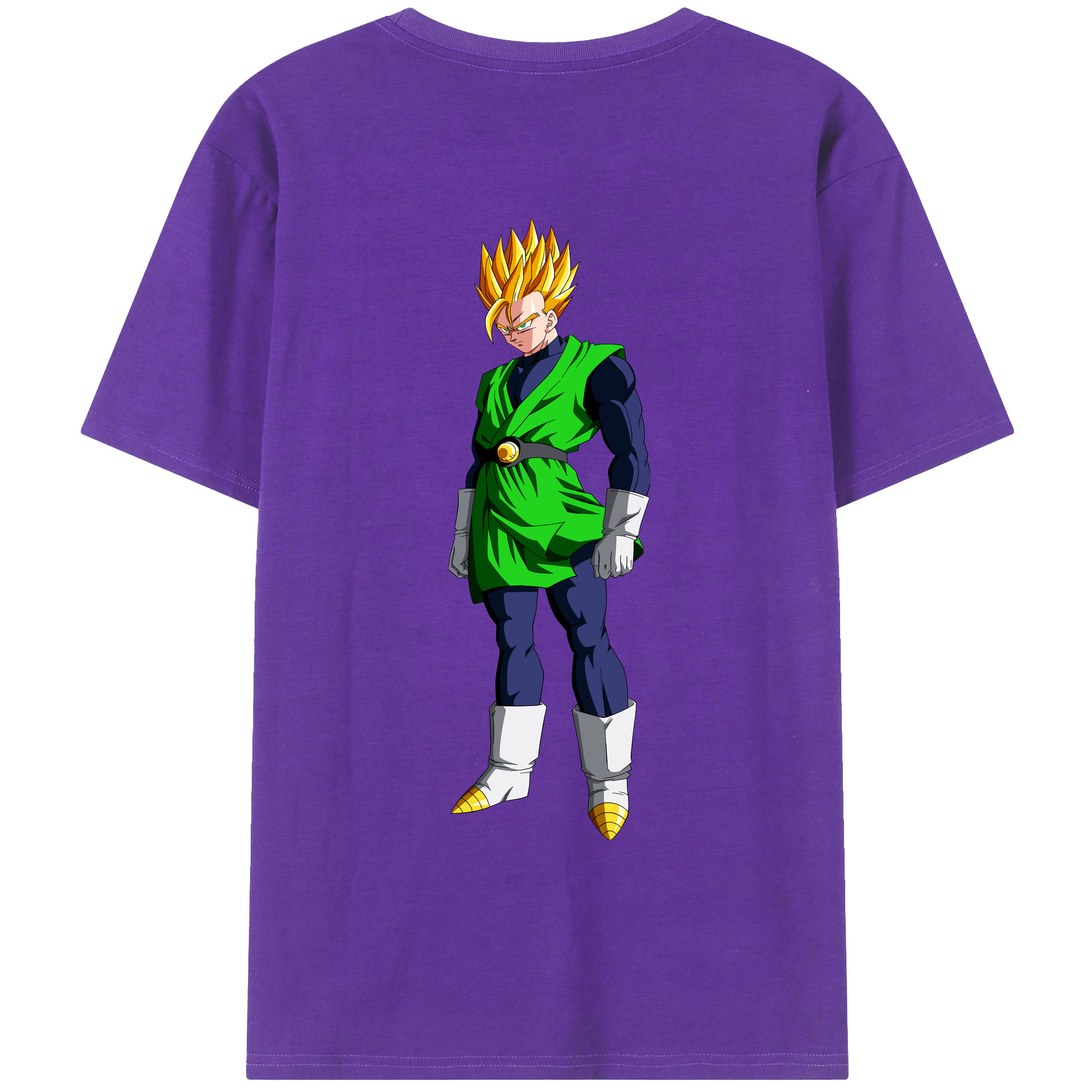 （画像用） ドラゴンボール 孫 悟飯（そんごはん）DRAGON BALL Son Gohan 綿100％ メンズ半袖Tシャツ（バックプリント） 通気性