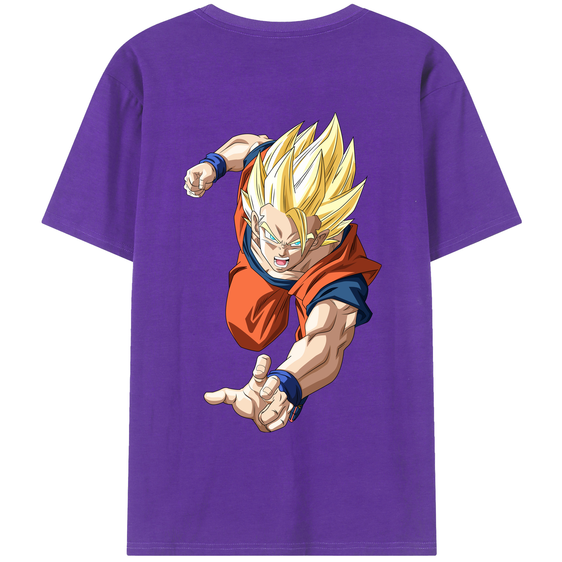 （画像用） ドラゴンボール 孫 悟飯（そんごはん）DRAGON BALL Son Gohan 綿100％ メンズ半袖Tシャツ（バックプリント） 通気性
