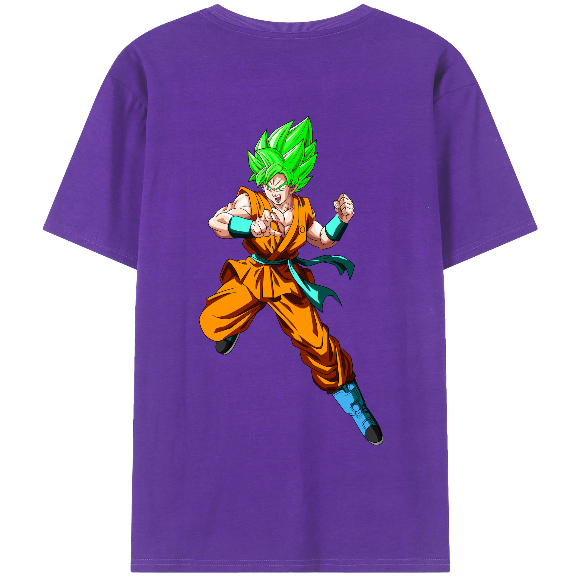 （画像用） ドラゴンボール 孫 悟飯（そんごはん）DRAGON BALL Son Gohan 綿100％ メンズ半袖Tシャツ（バックプリント） 通気性