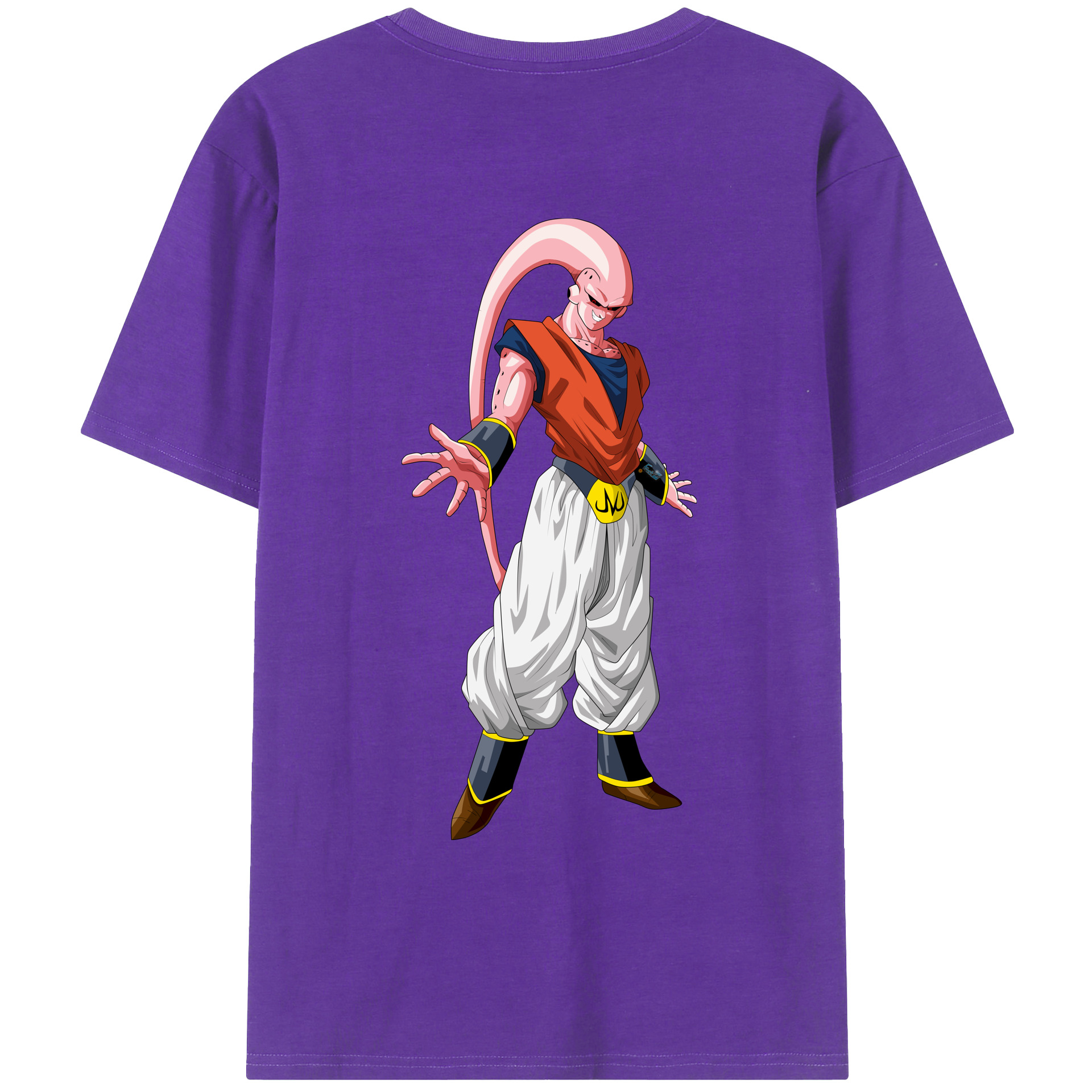 （画像用） ドラゴンボール 魔人ブウ DRAGON BALL Majin Buu 綿100％ メンズ半袖Tシャツ（バックプリント） 通気性