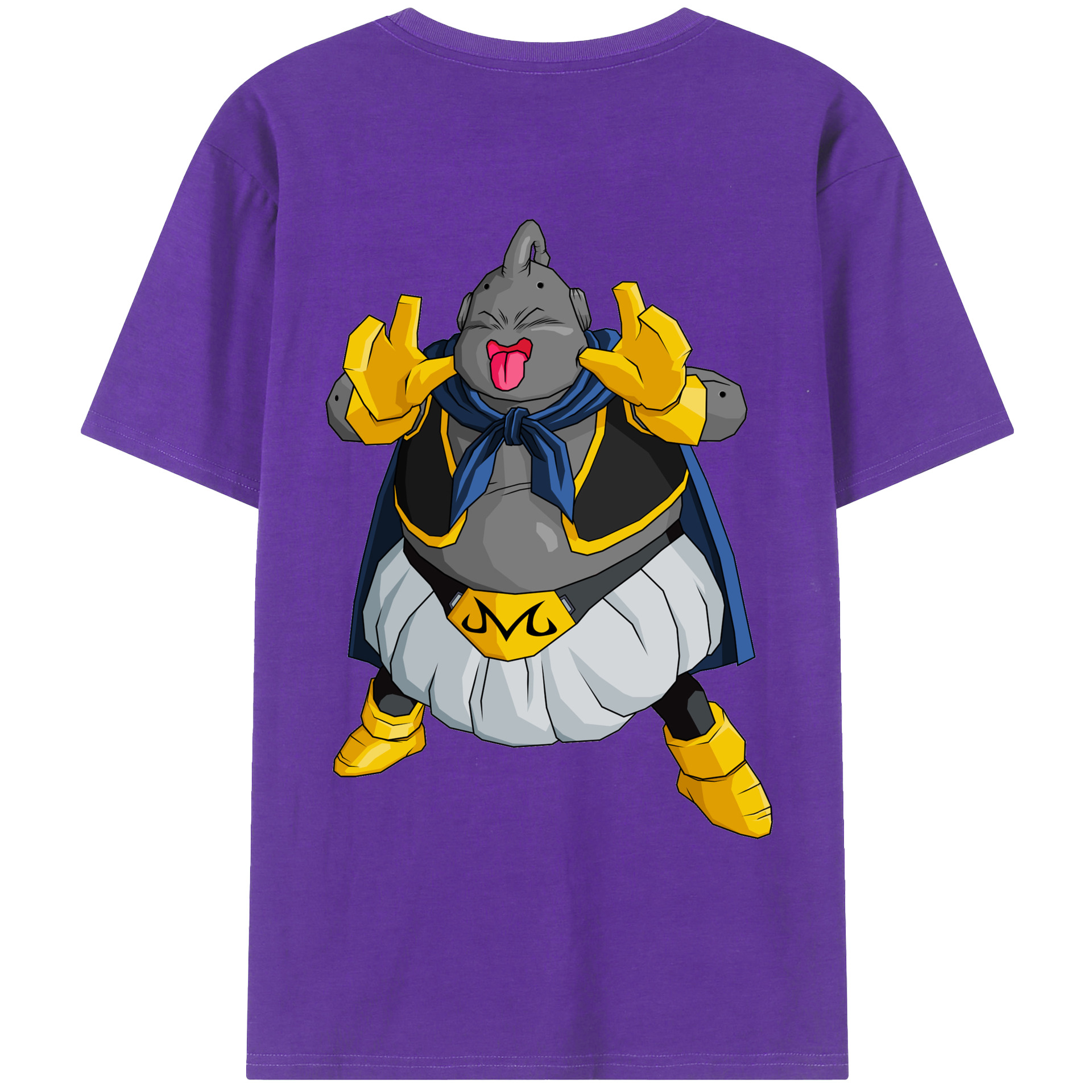 （画像用） ドラゴンボール 魔人ブウ DRAGON BALL Majin Buu 綿100％ メンズ半袖Tシャツ（バックプリント） 通気性