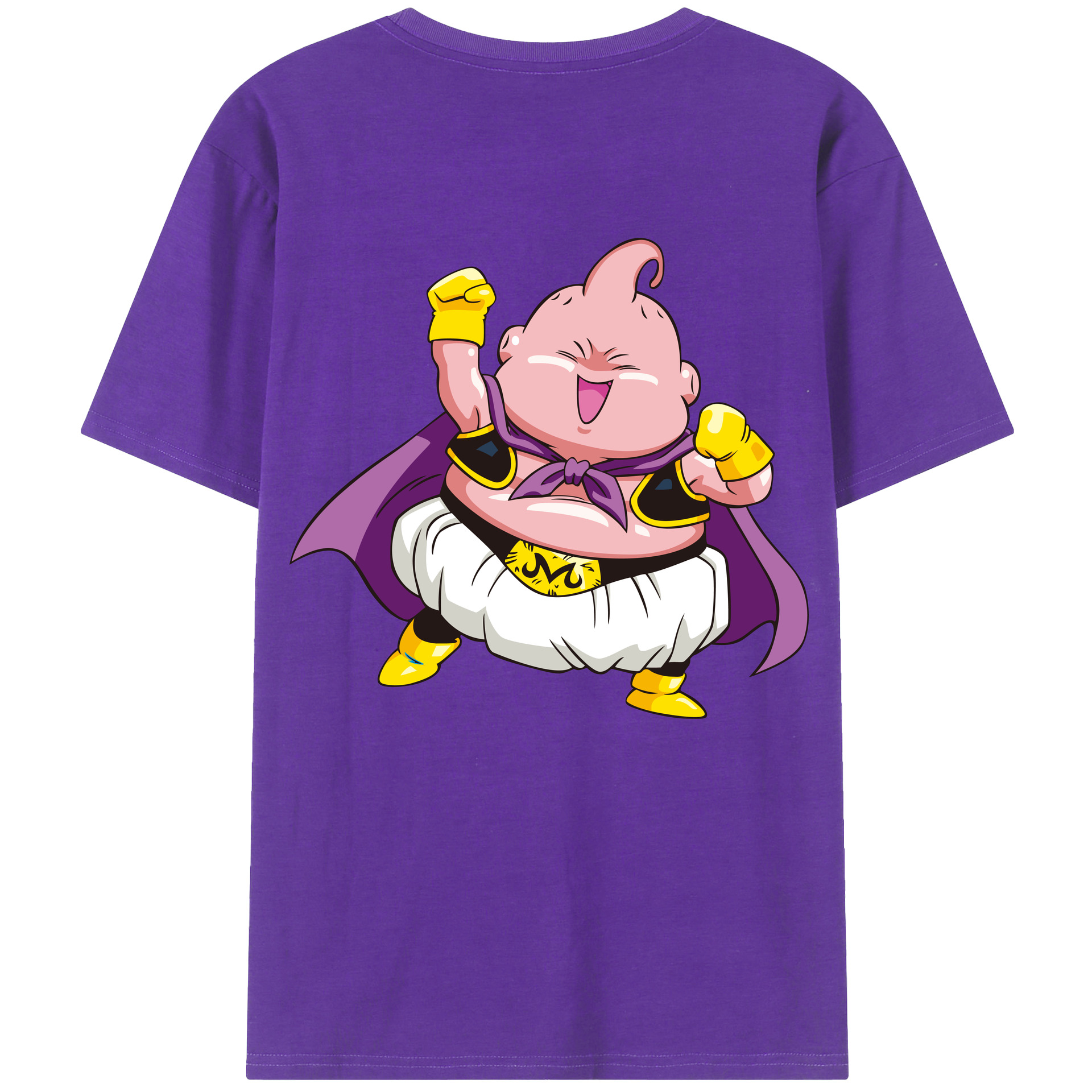 （画像用） ドラゴンボール 魔人ブウ DRAGON BALL Majin Buu 綿100％ メンズ半袖Tシャツ（バックプリント） 通気性