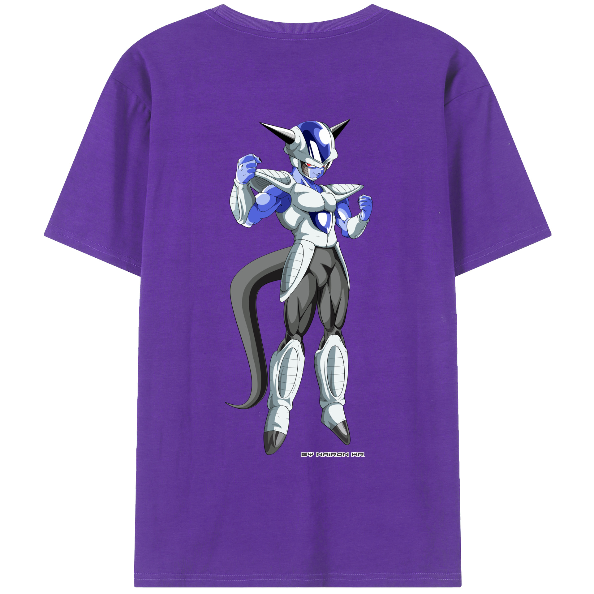 （画像用） ドラゴンボール フリーザ DRAGON BALL Frieza 綿100％ メンズ半袖Tシャツ（バックプリント） 通気性