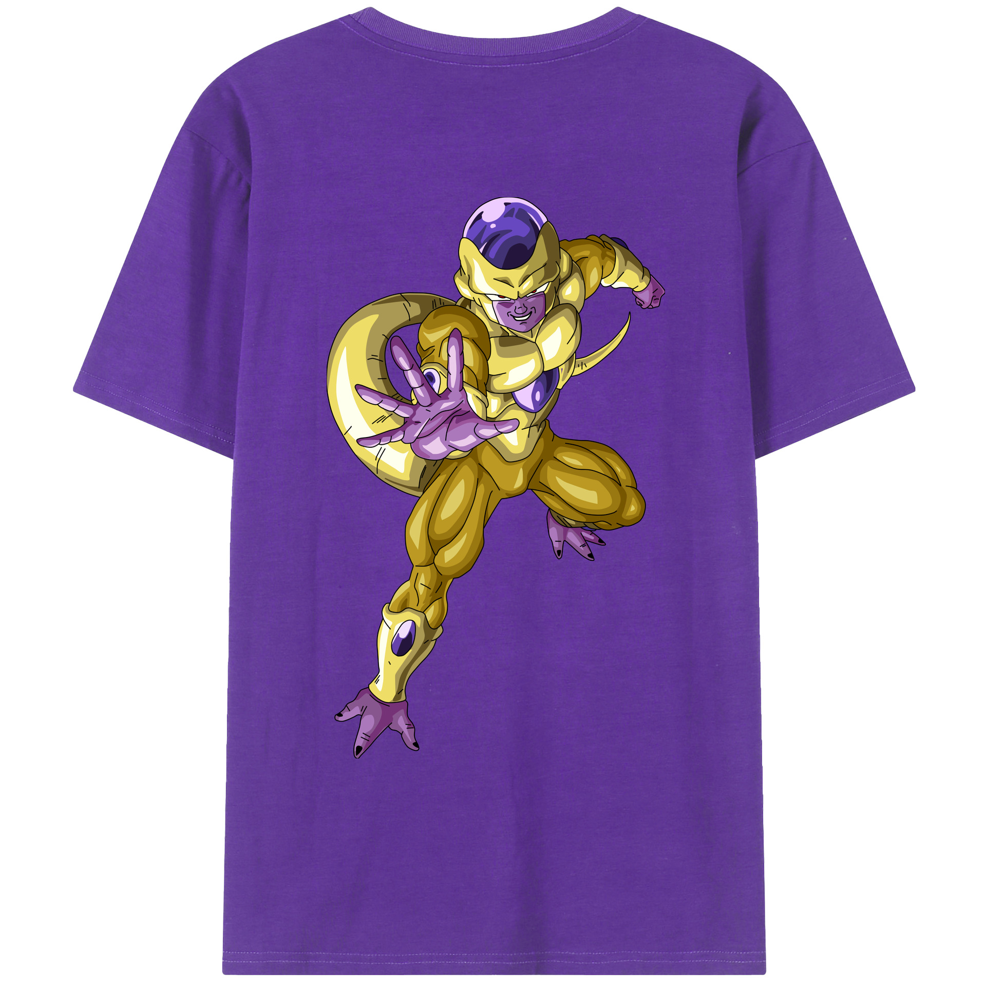 （画像用） ドラゴンボール フリーザ DRAGON BALL Frieza 綿100％ メンズ半袖Tシャツ（バックプリント） 通気性
