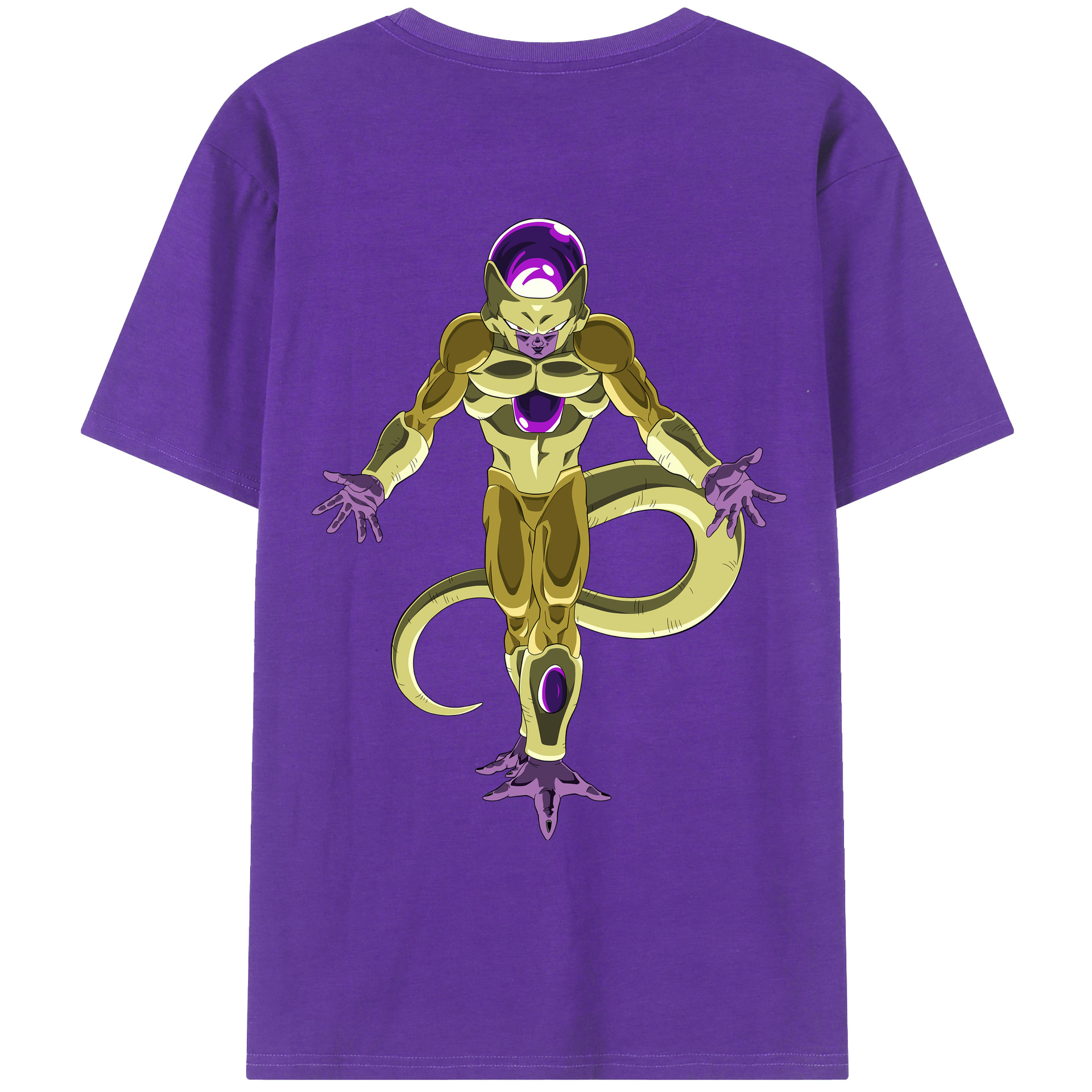（画像用） ドラゴンボール フリーザ DRAGON BALL Frieza 綿100％ メンズ半袖Tシャツ（バックプリント） 通気性