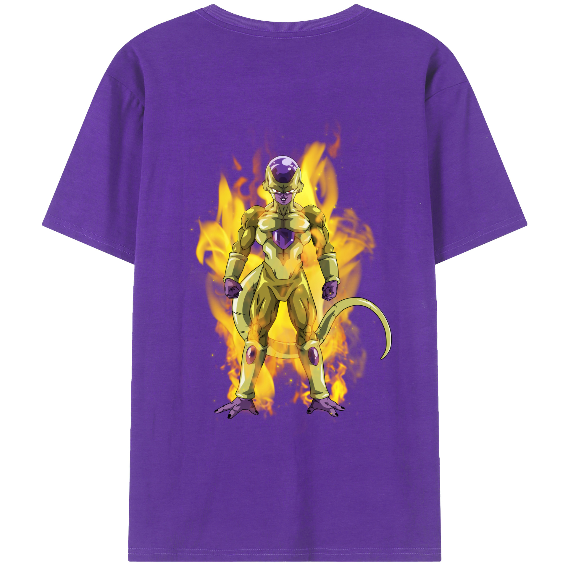（画像用） ドラゴンボール フリーザ DRAGON BALL Frieza 綿100％ メンズ半袖Tシャツ（バックプリント） 通気性