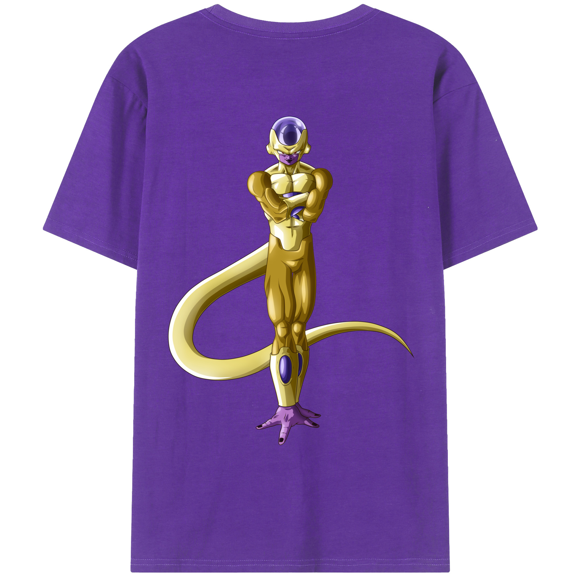 （画像用） ドラゴンボール フリーザ DRAGON BALL Frieza 綿100％ メンズ半袖Tシャツ（バックプリント） 通気性