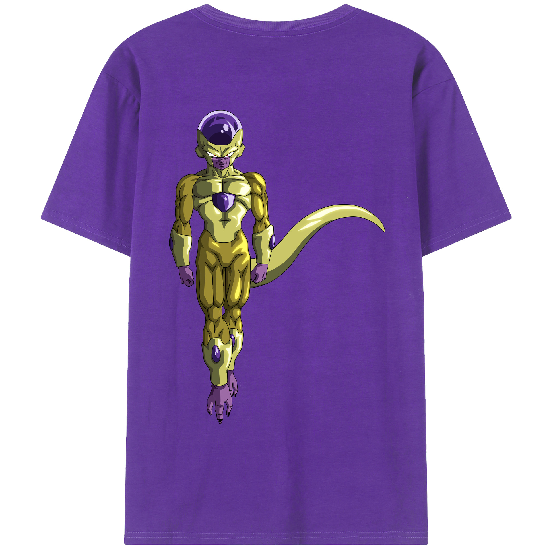 （画像用） ドラゴンボール フリーザ DRAGON BALL Frieza 綿100％ メンズ半袖Tシャツ（バックプリント） 通気性