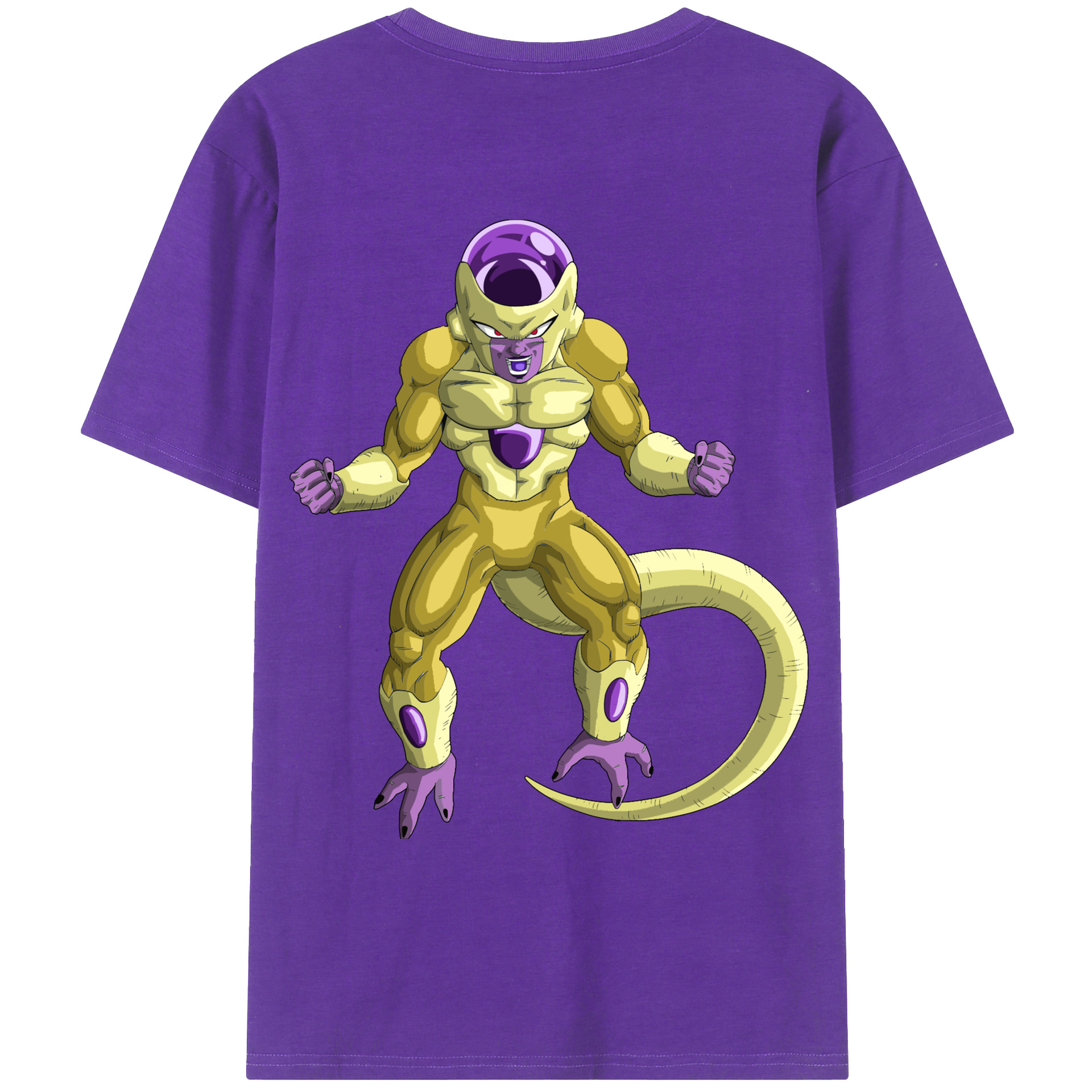 （画像用） ドラゴンボール フリーザ DRAGON BALL Frieza 綿100％ メンズ半袖Tシャツ（バックプリント） 通気性