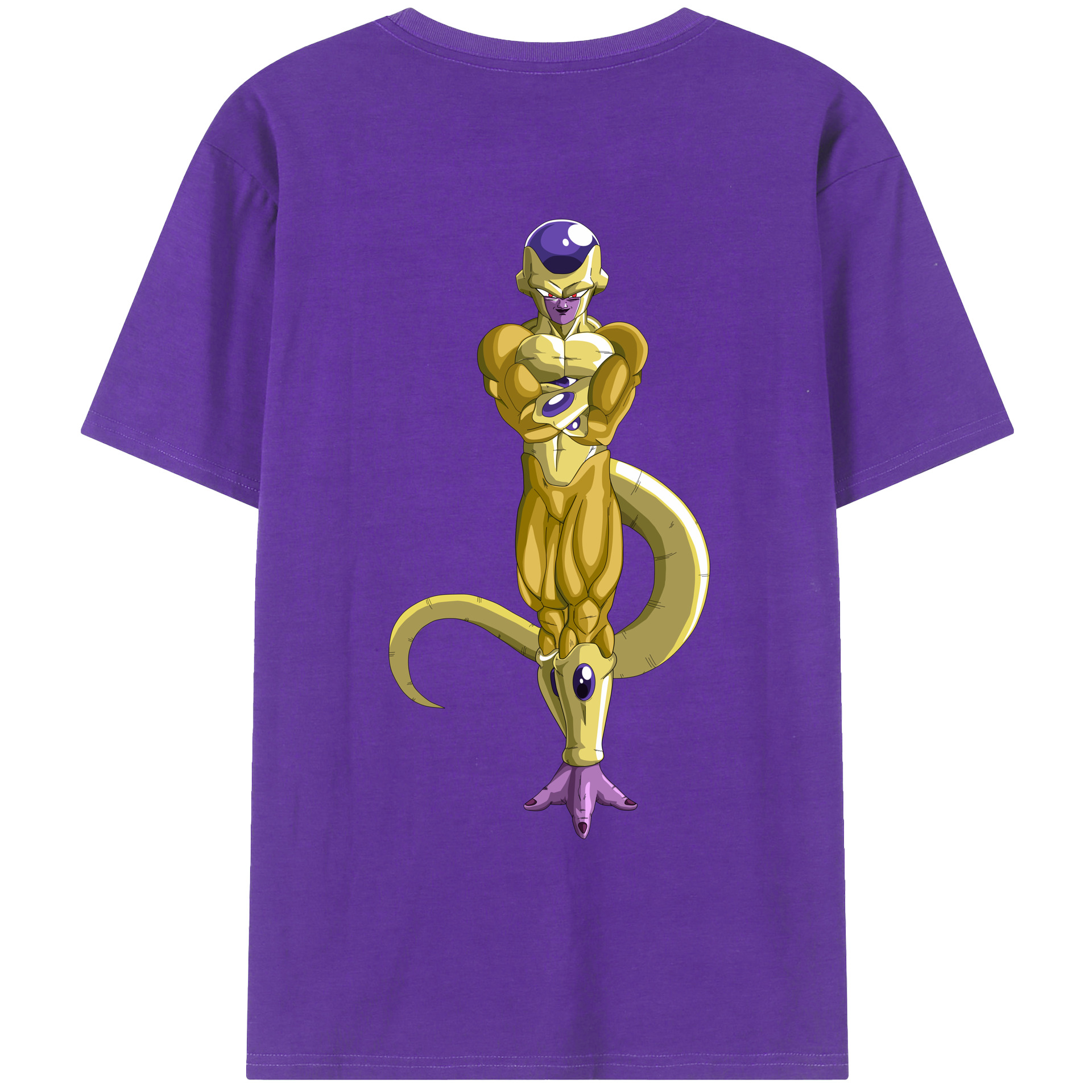 （画像用） ドラゴンボール フリーザ DRAGON BALL Frieza 綿100％ メンズ半袖Tシャツ（バックプリント） 通気性