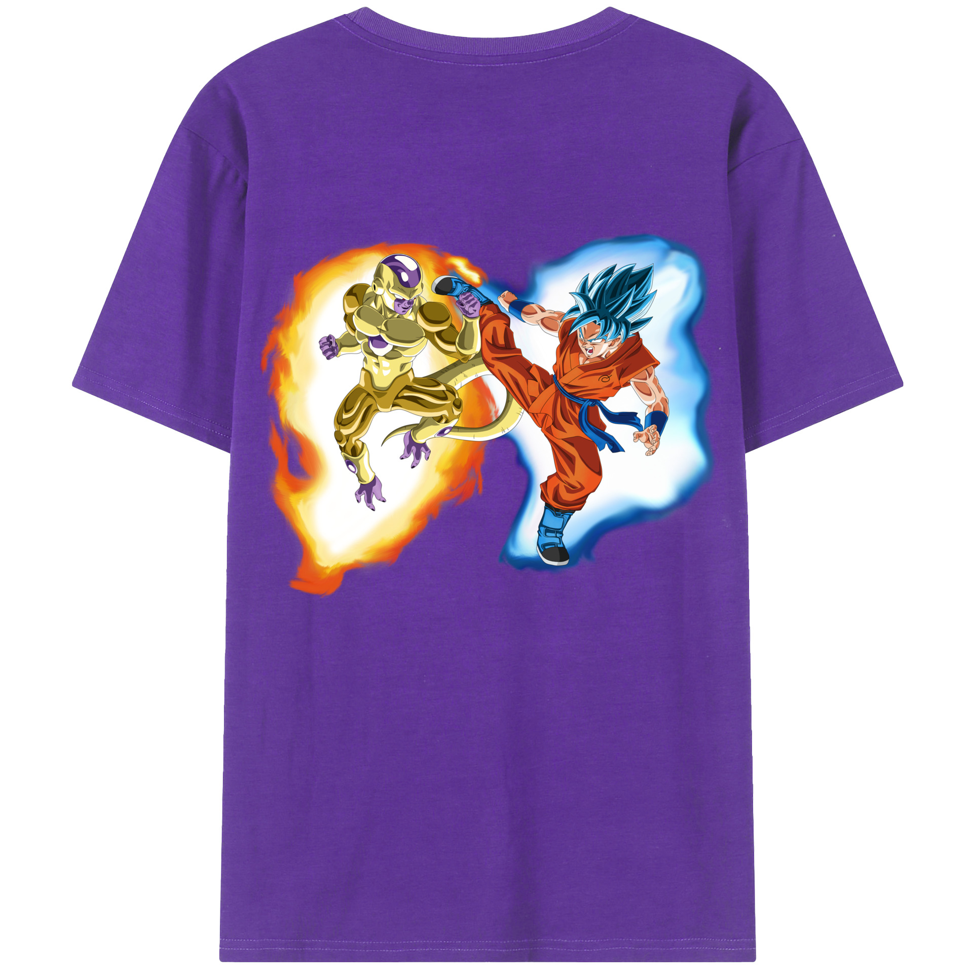 （画像用） ドラゴンボール フリーザ DRAGON BALL Frieza 綿100％ メンズ半袖Tシャツ（バックプリント） 通気性