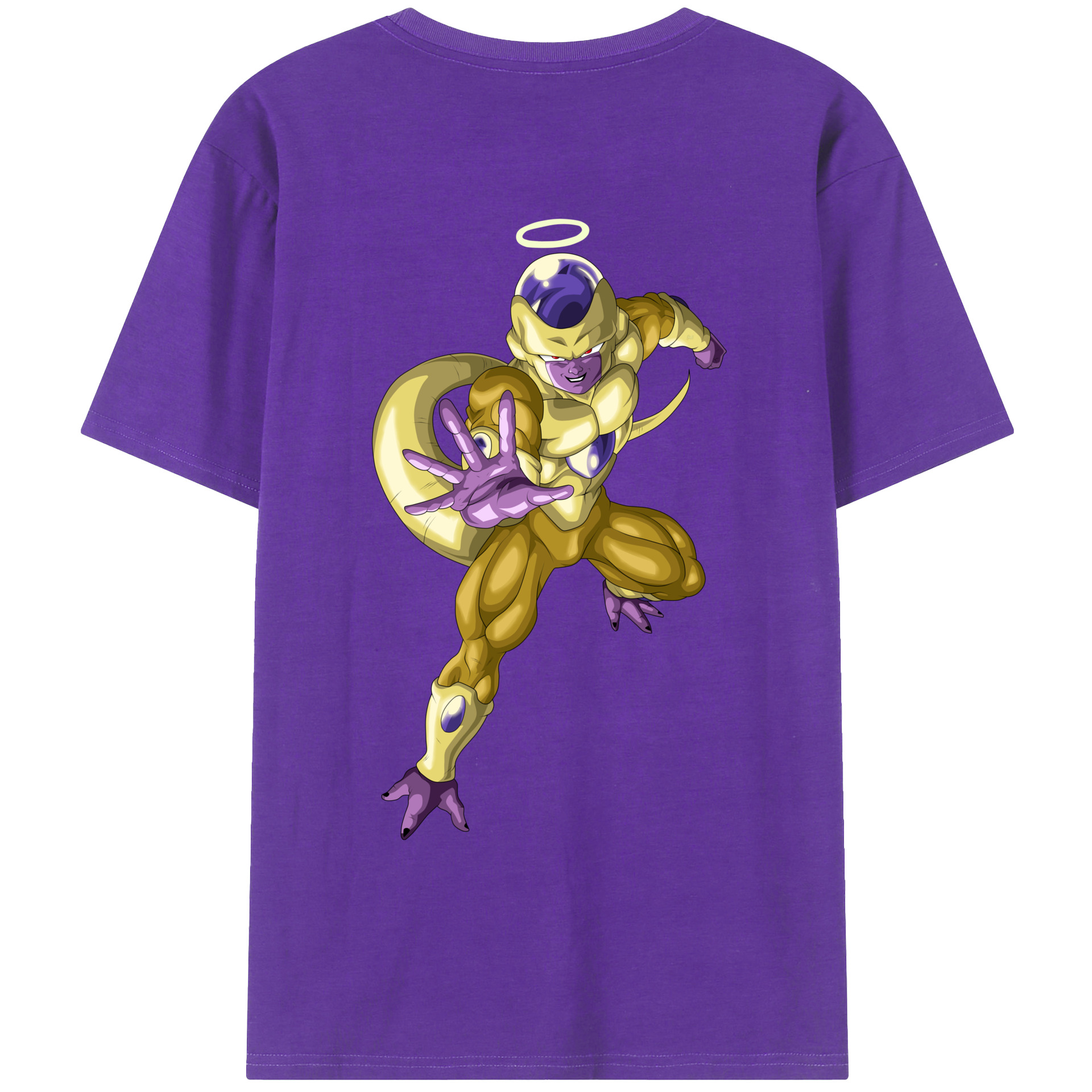 （画像用） ドラゴンボール フリーザ DRAGON BALL Frieza 綿100％ メンズ半袖Tシャツ（バックプリント） 通気性