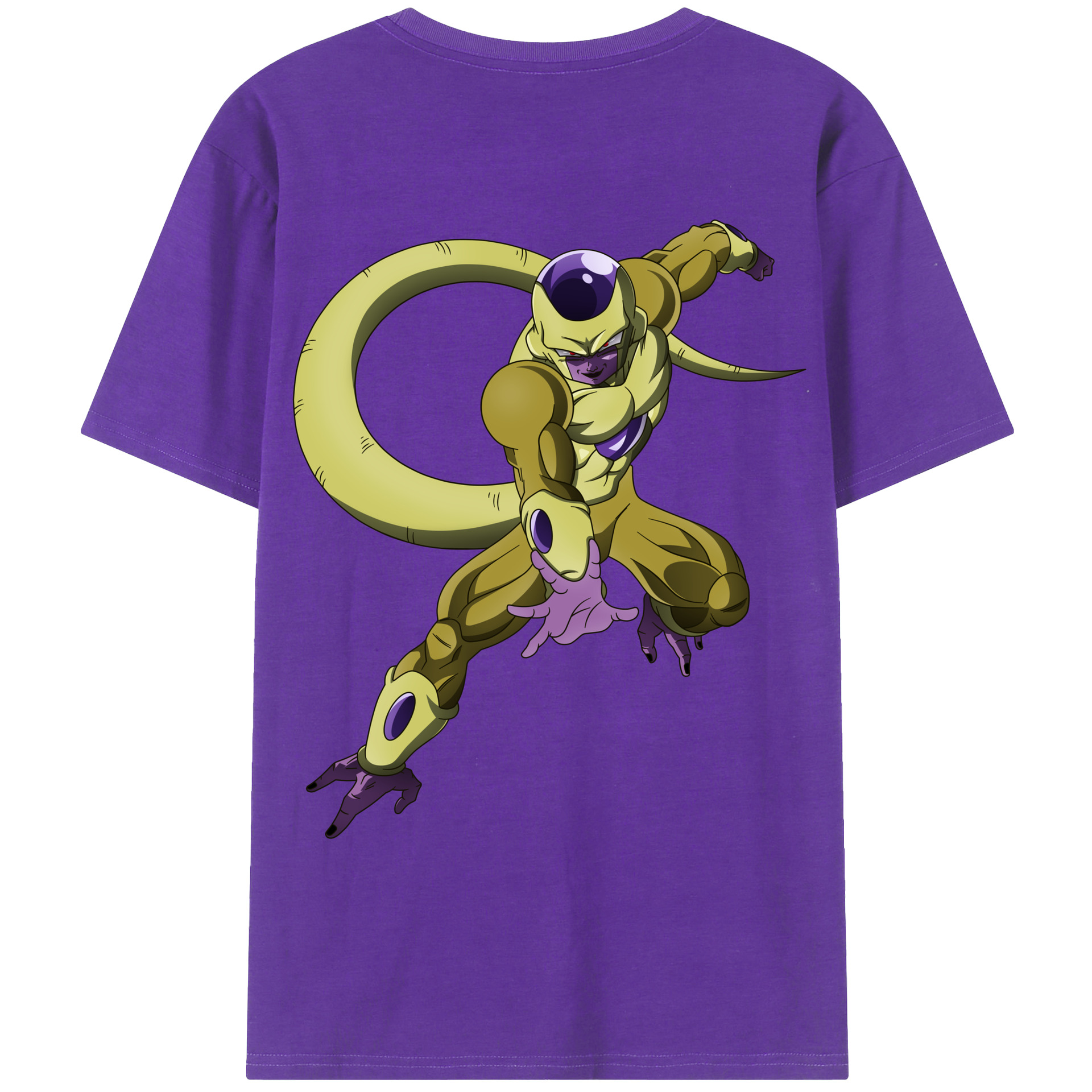 （画像用） ドラゴンボール フリーザ DRAGON BALL Frieza 綿100％ メンズ半袖Tシャツ（バックプリント） 通気性