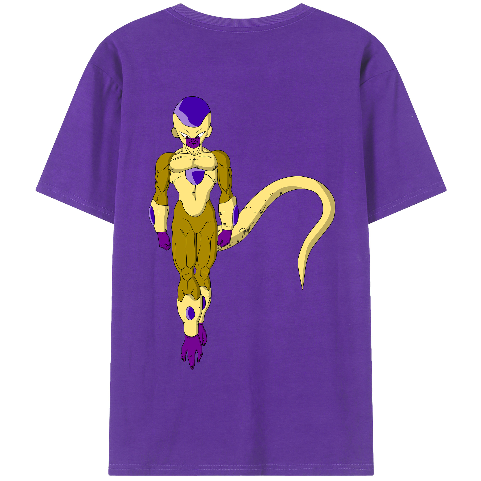 （画像用） ドラゴンボール フリーザ DRAGON BALL Frieza 綿100％ メンズ半袖Tシャツ（バックプリント） 通気性