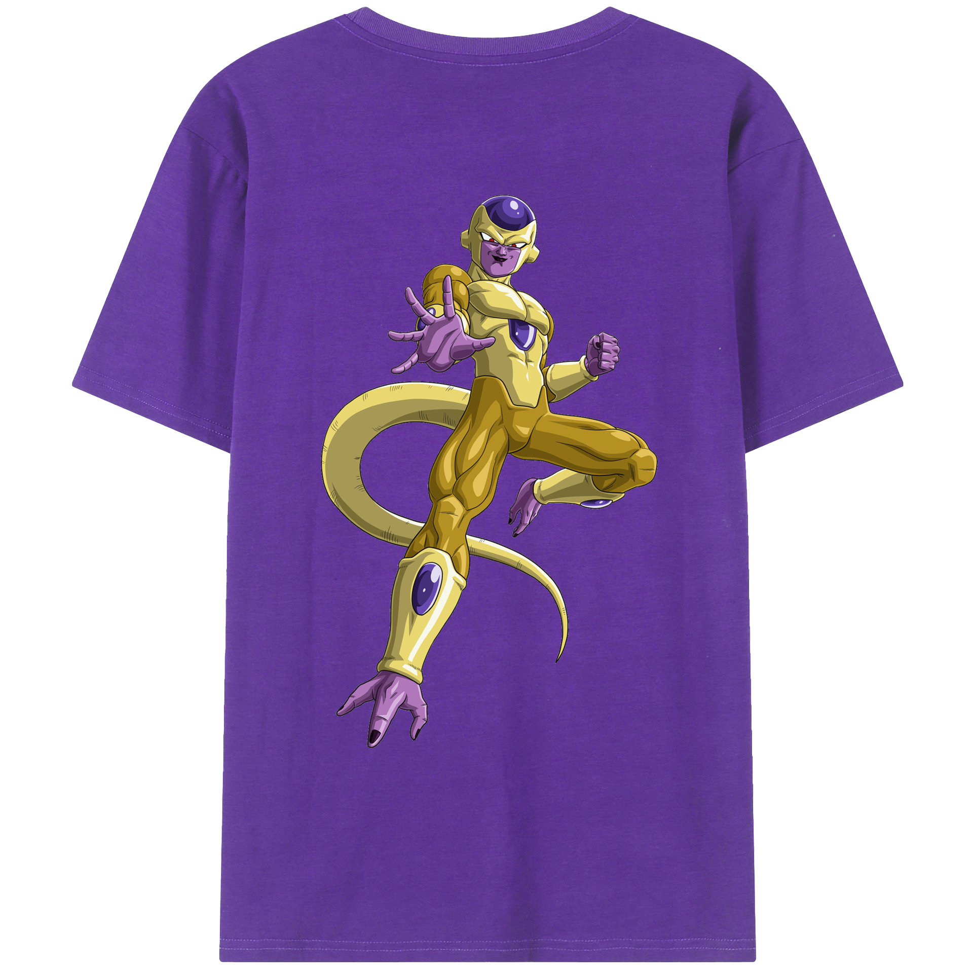 （画像用） ドラゴンボール フリーザ DRAGON BALL Frieza 綿100％ メンズ半袖Tシャツ（バックプリント） 通気性