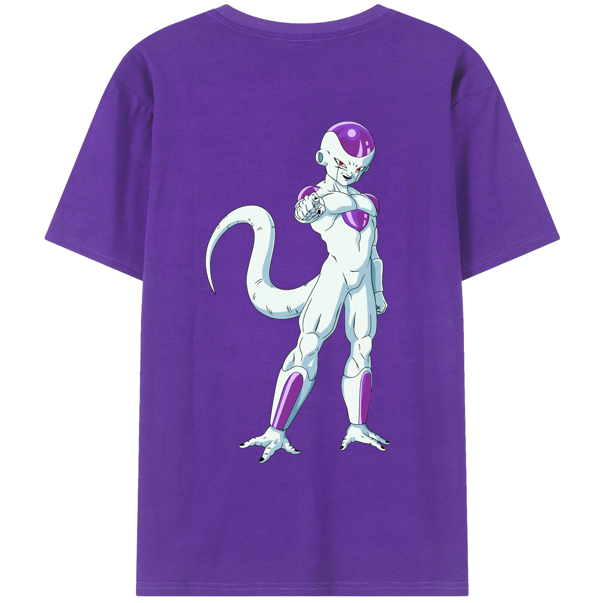 （画像用） ドラゴンボール フリーザ DRAGON BALL Frieza 綿100％ メンズ半袖Tシャツ（バックプリント） 通気性