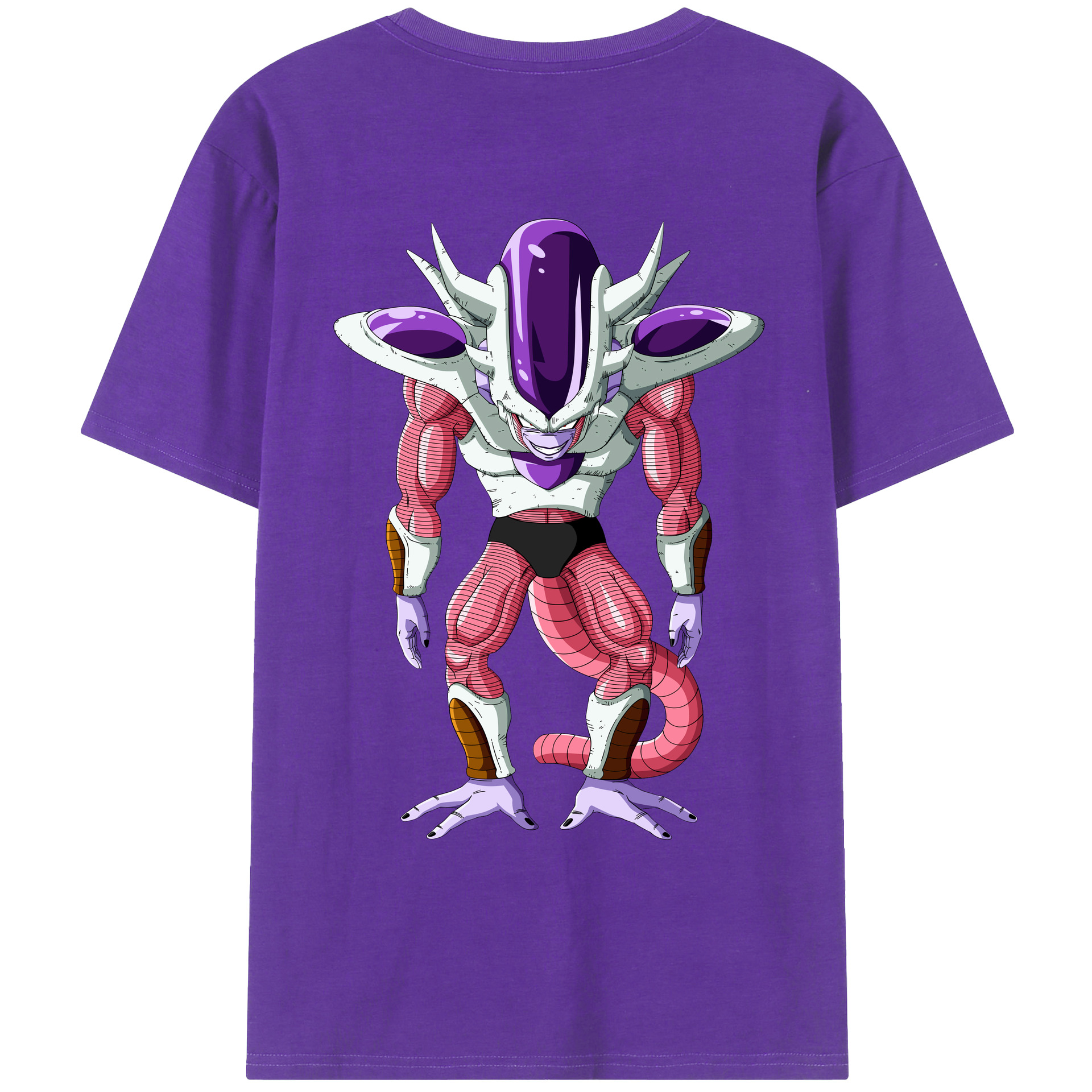 （画像用） ドラゴンボール フリーザ DRAGON BALL Frieza 綿100％ メンズ半袖Tシャツ（バックプリント） 通気性