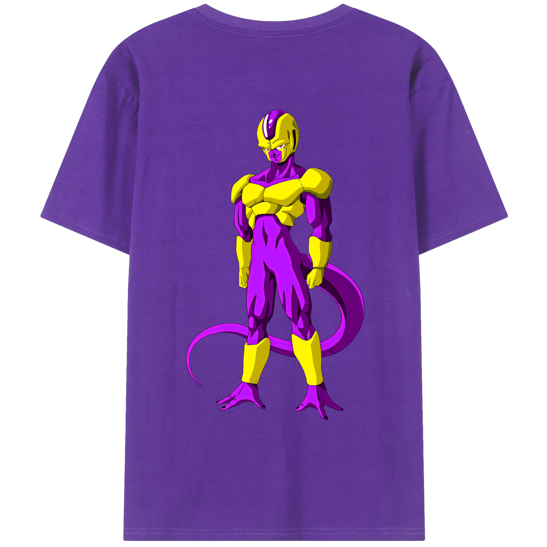 （画像用） ドラゴンボール フリーザ DRAGON BALL Frieza 綿100％ メンズ半袖Tシャツ（バックプリント） 通気性