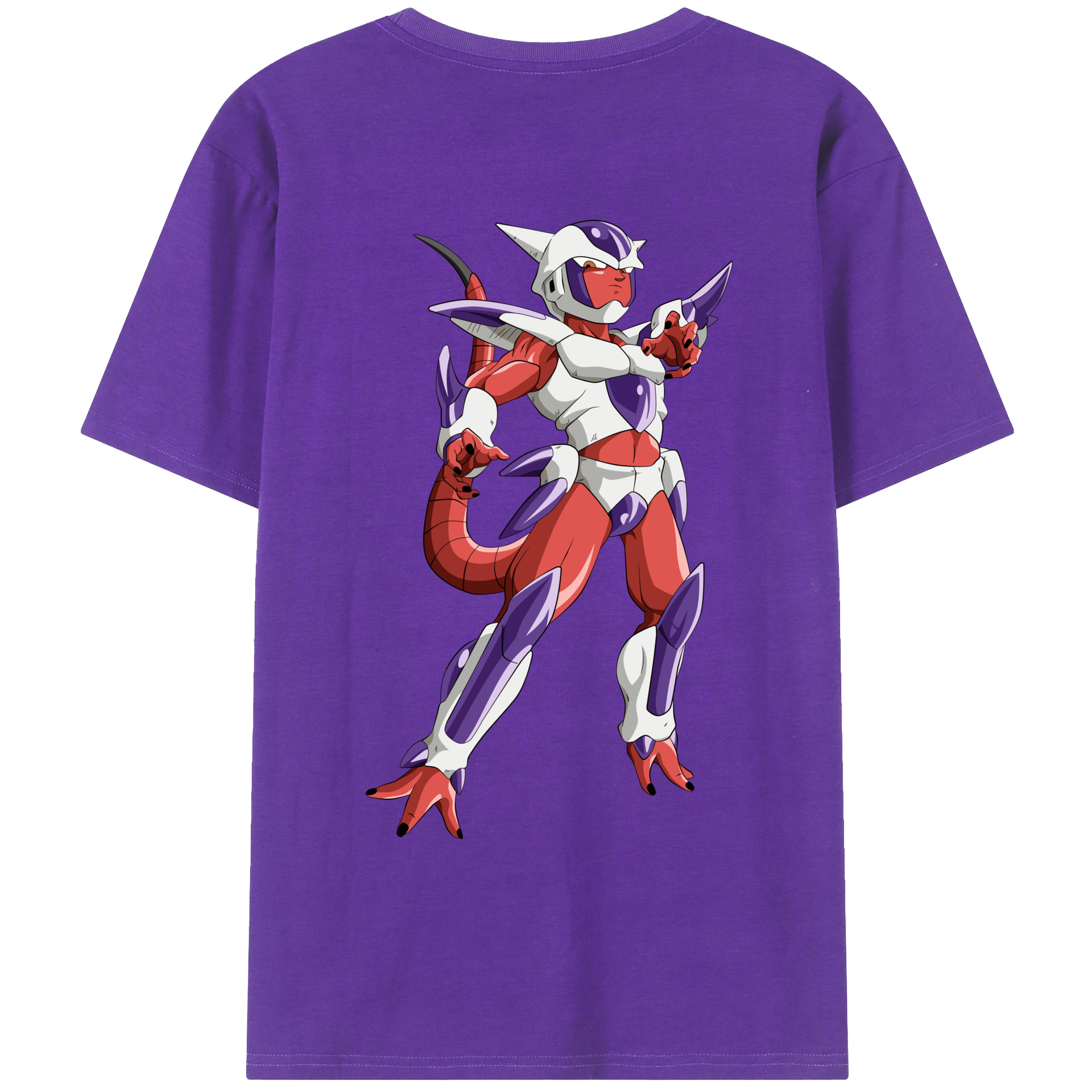 （画像用） ドラゴンボール フリーザ DRAGON BALL Frieza 綿100％ メンズ半袖Tシャツ（バックプリント） 通気性