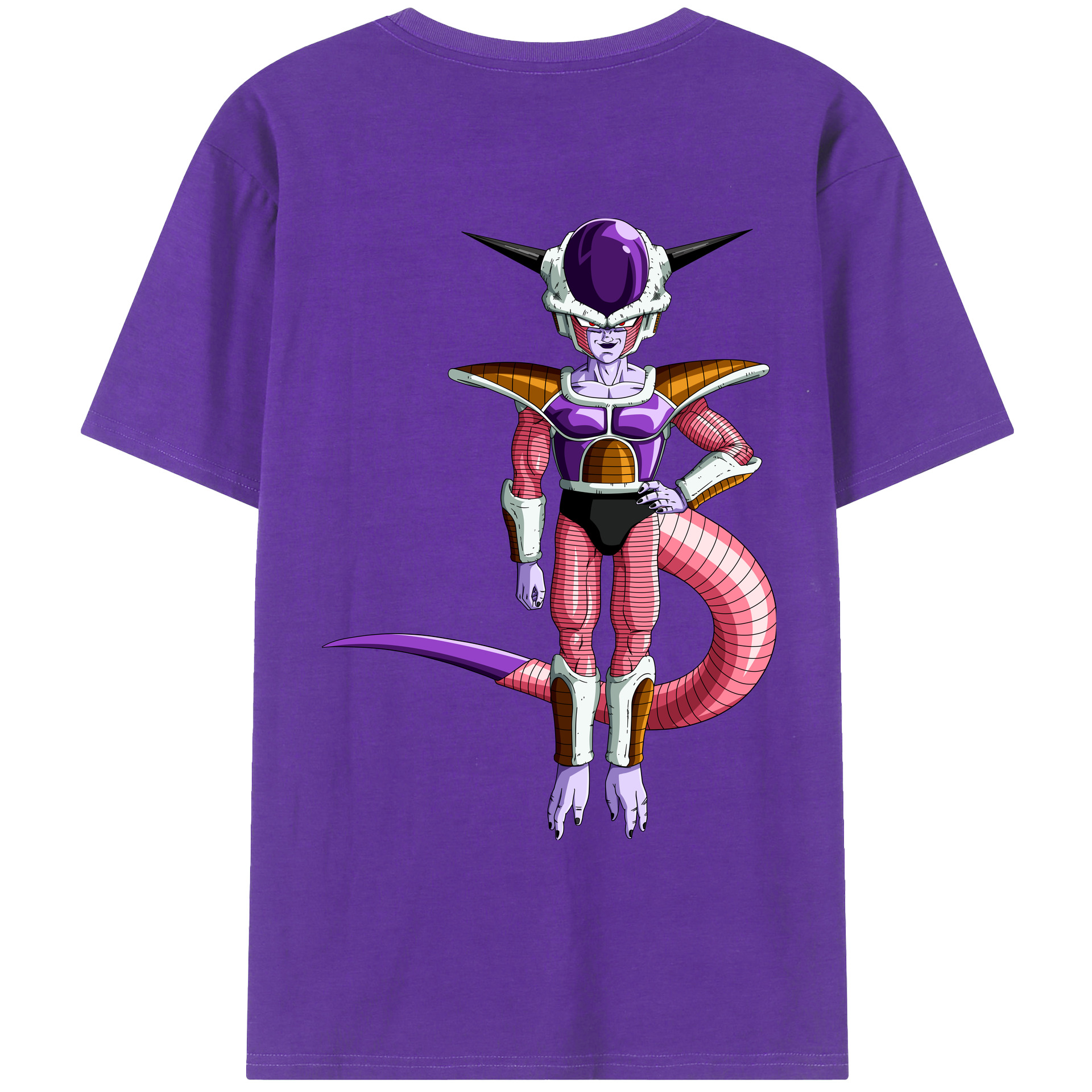 （画像用） ドラゴンボール フリーザ DRAGON BALL Frieza 綿100％ メンズ半袖Tシャツ（バックプリント） 通気性