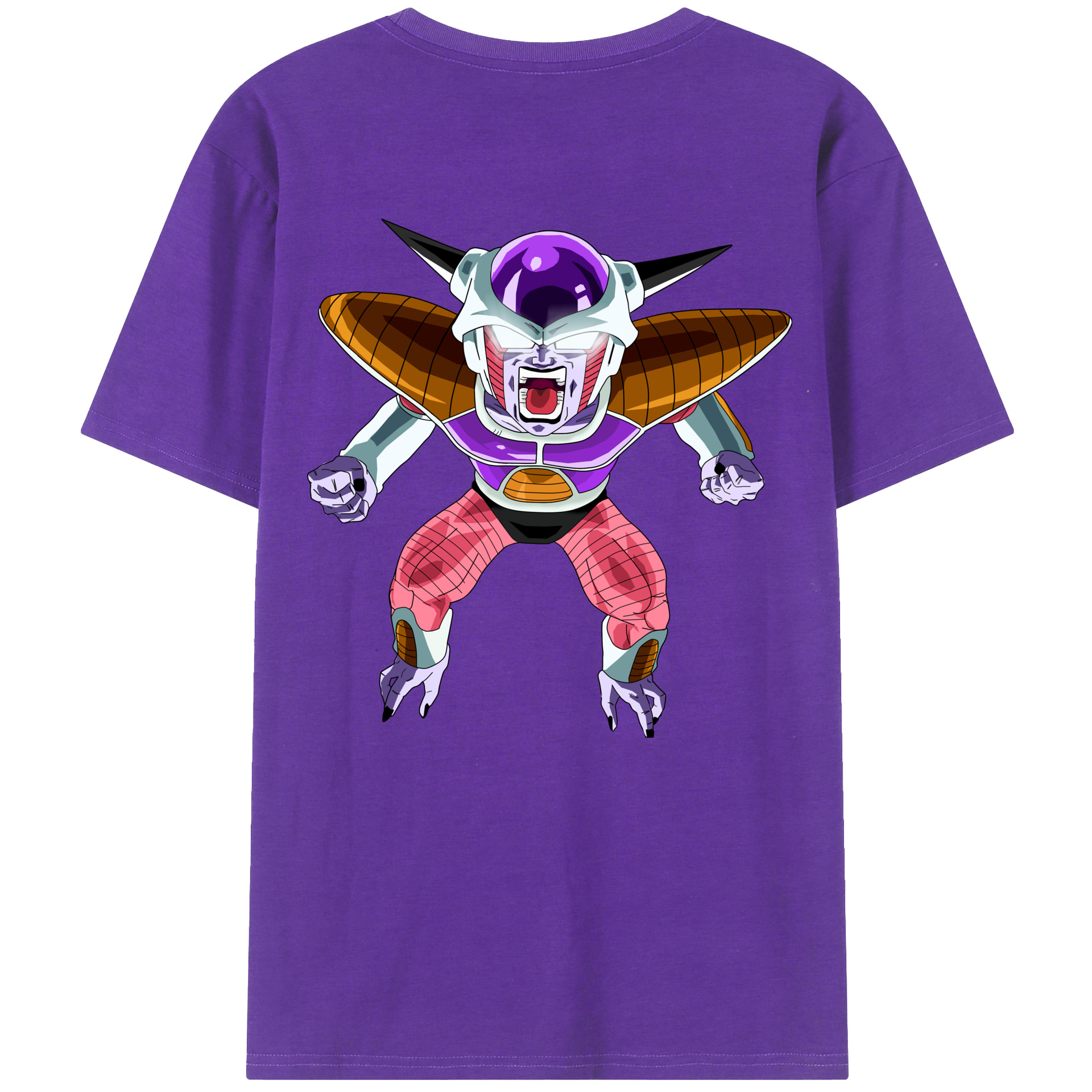 （画像用） ドラゴンボール フリーザ DRAGON BALL Frieza 綿100％ メンズ半袖Tシャツ（バックプリント） 通気性