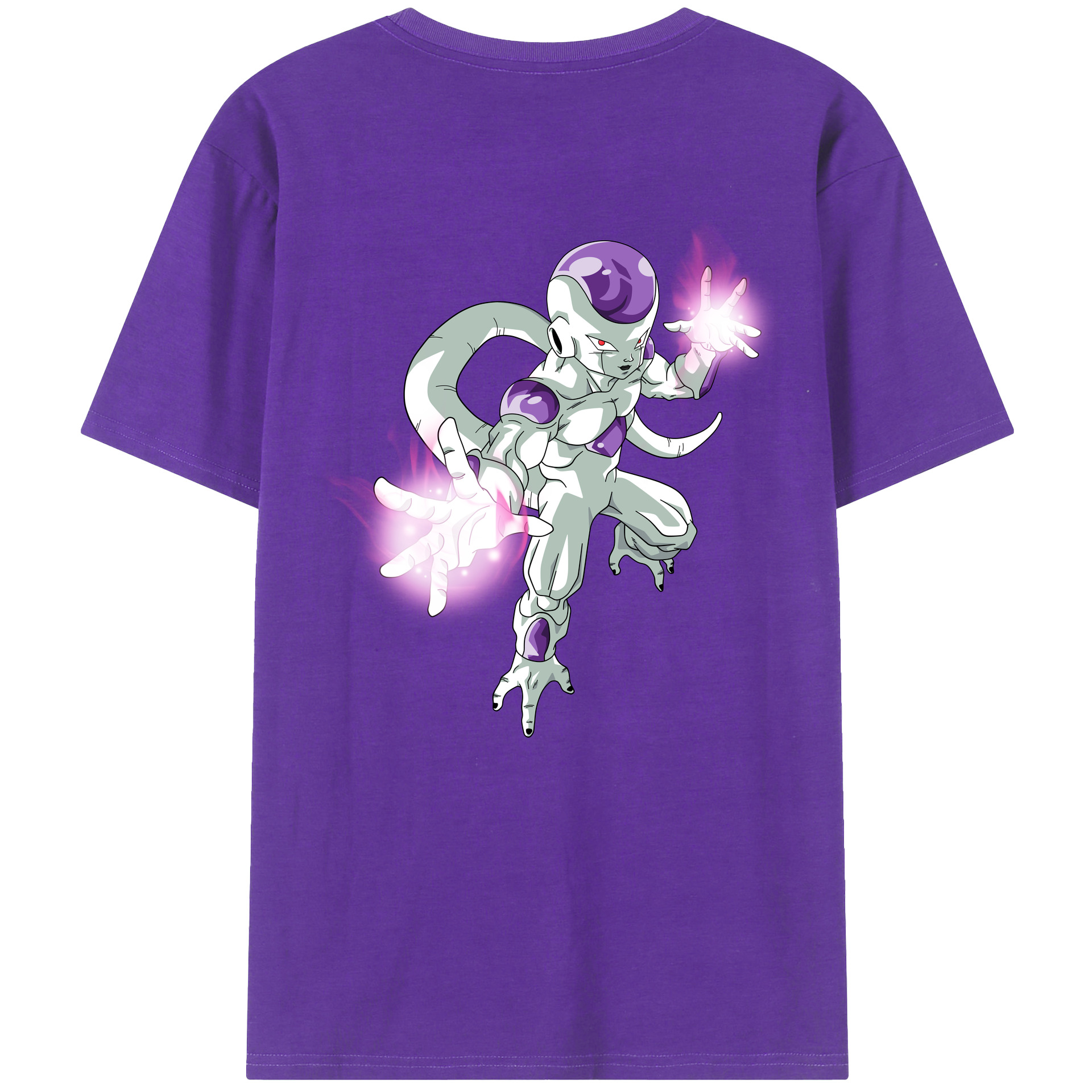 （画像用） ドラゴンボール フリーザ DRAGON BALL Frieza 綿100％ メンズ半袖Tシャツ（バックプリント） 通気性