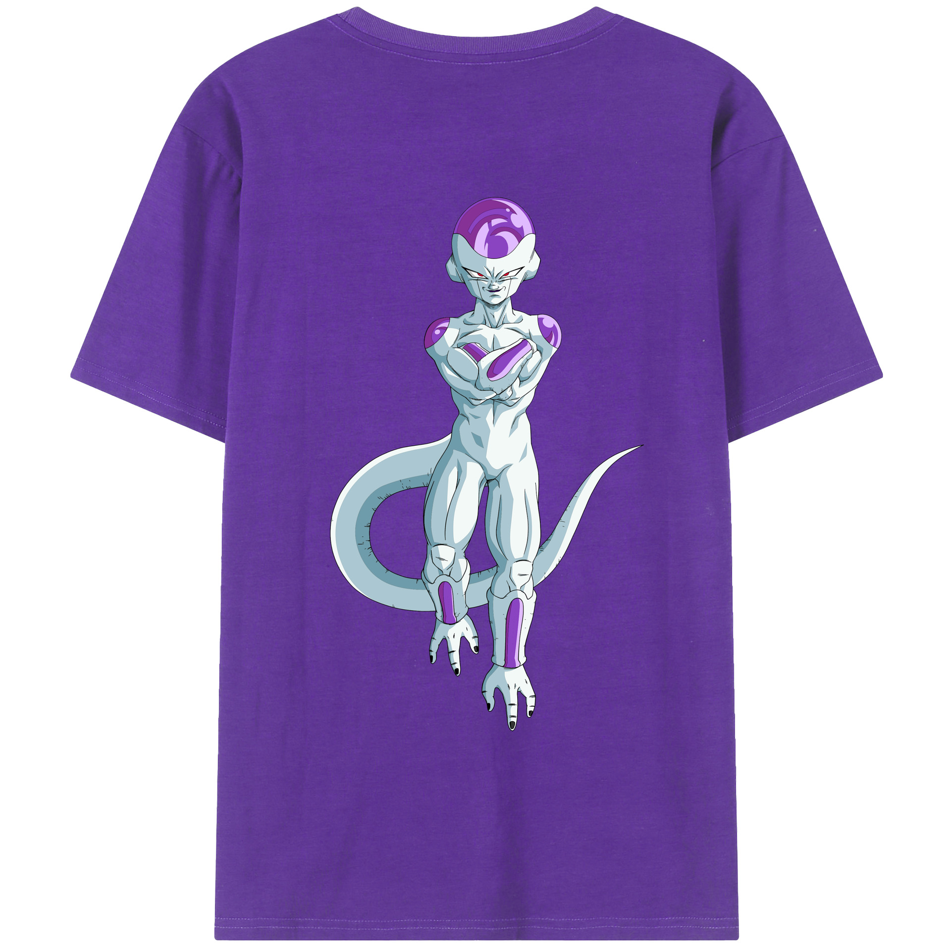 （画像用） ドラゴンボール フリーザ DRAGON BALL Frieza 綿100％ メンズ半袖Tシャツ（バックプリント） 通気性