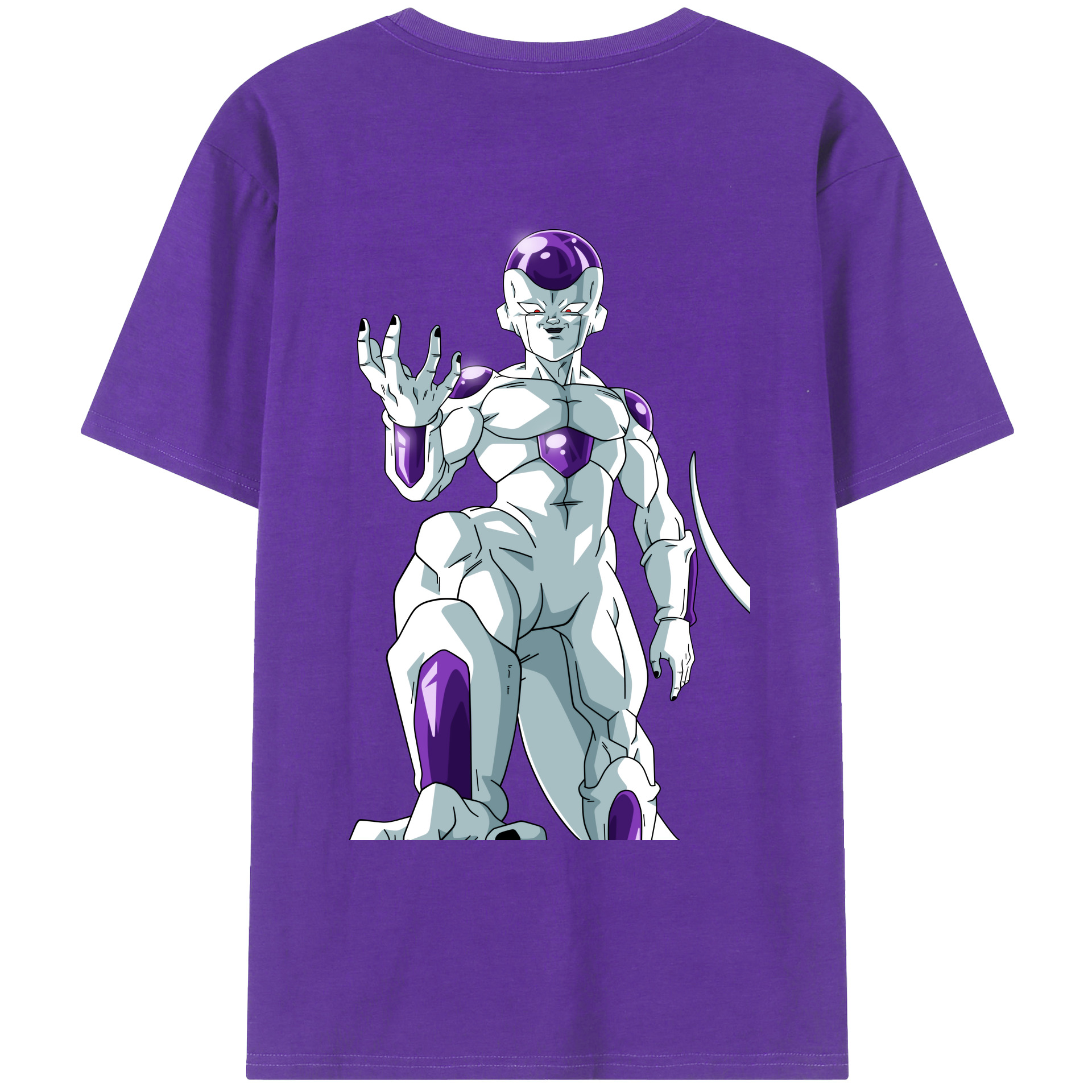 （画像用） ドラゴンボール フリーザ DRAGON BALL Frieza 綿100％ メンズ半袖Tシャツ（バックプリント） 通気性