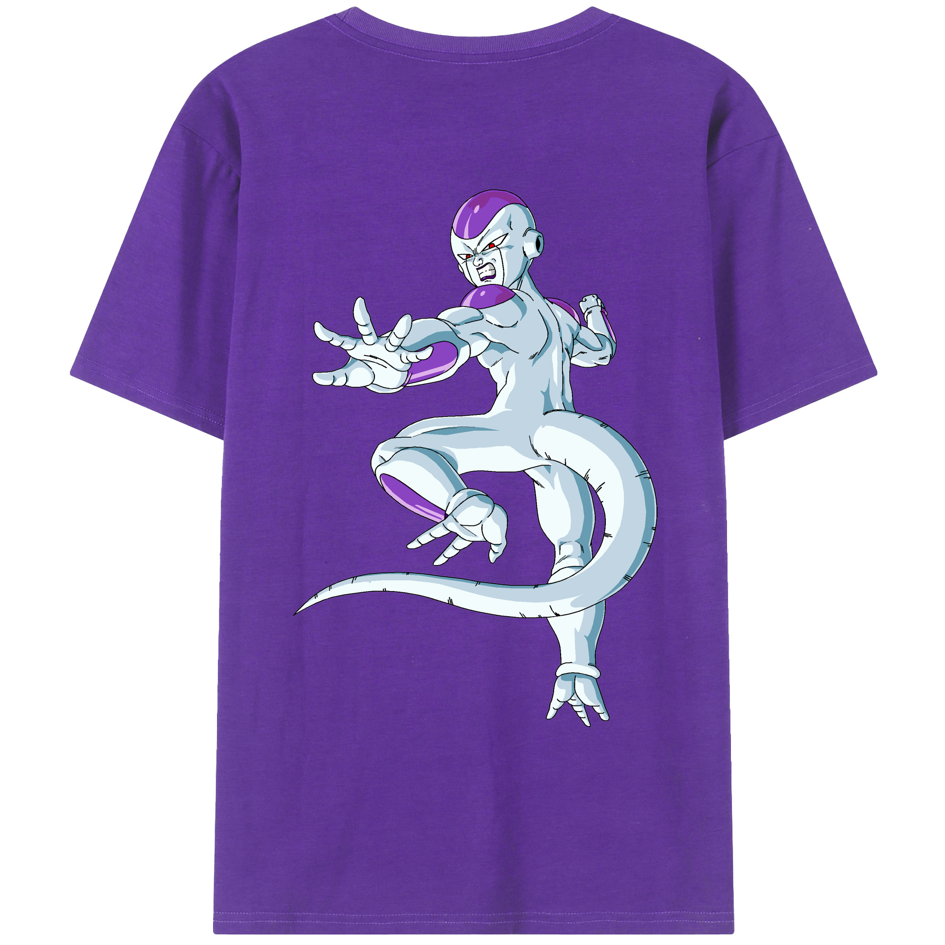（画像用） ドラゴンボール フリーザ DRAGON BALL Frieza 綿100％ メンズ半袖Tシャツ（バックプリント） 通気性