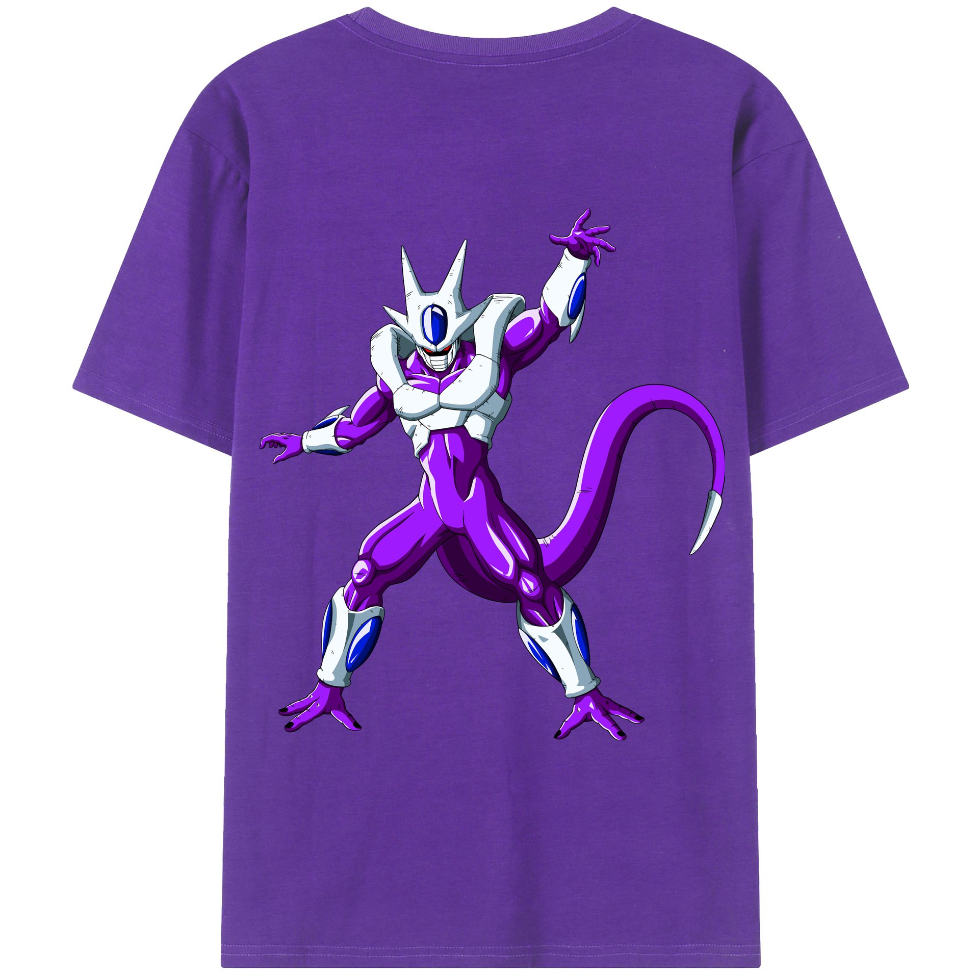 （画像用） ドラゴンボール クウラ DRAGON BALL Cooler Coora 綿100％ メンズ半袖Tシャツ（バックプリント） 通気性