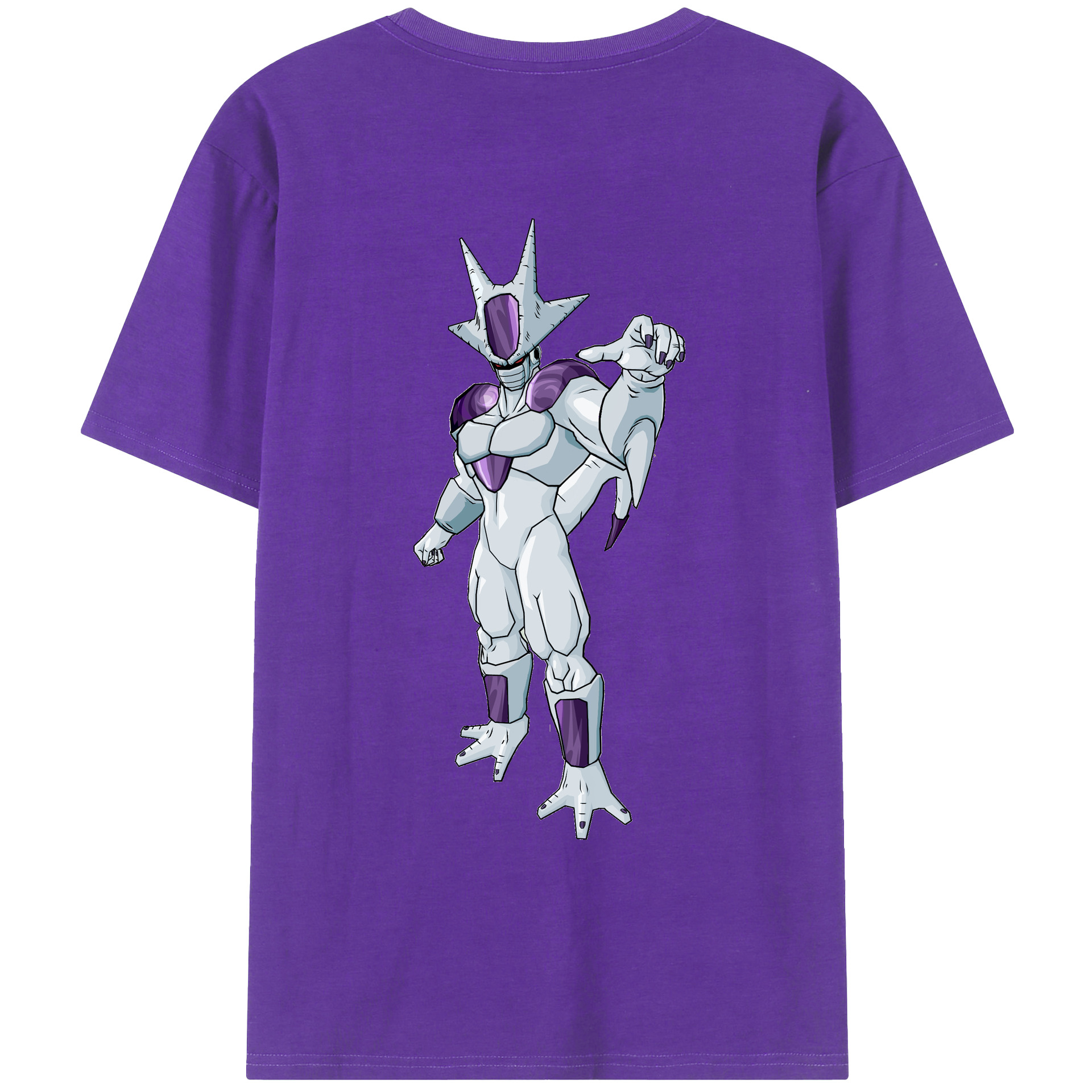 （画像用） ドラゴンボール クウラ DRAGON BALL Cooler Coora 綿100％ メンズ半袖Tシャツ（バックプリント） 通気性