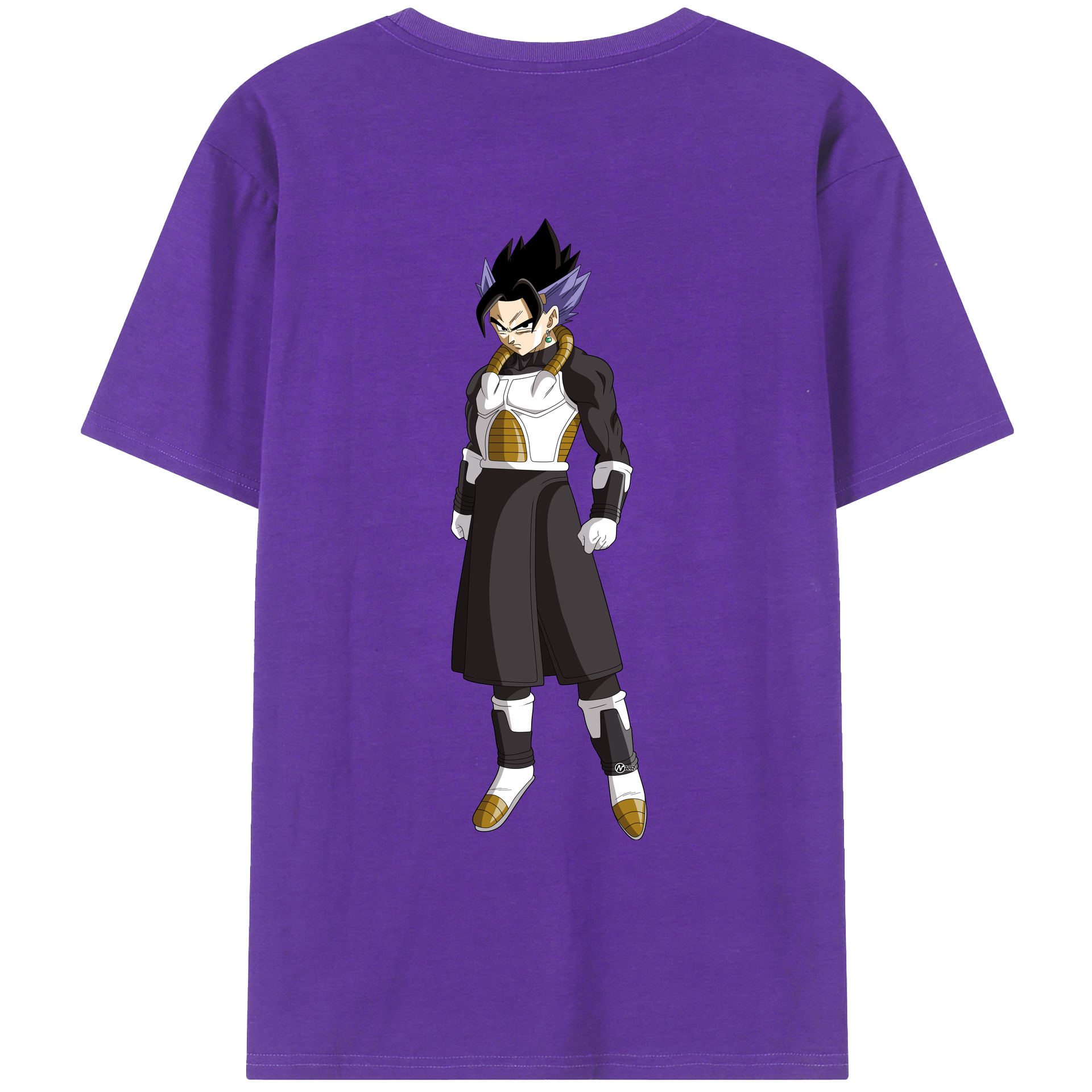 （画像用） ドラゴンボール ベジット DRAGON BALL Vegetto 綿100％ メンズ半袖Tシャツ（バックプリント） 通気性