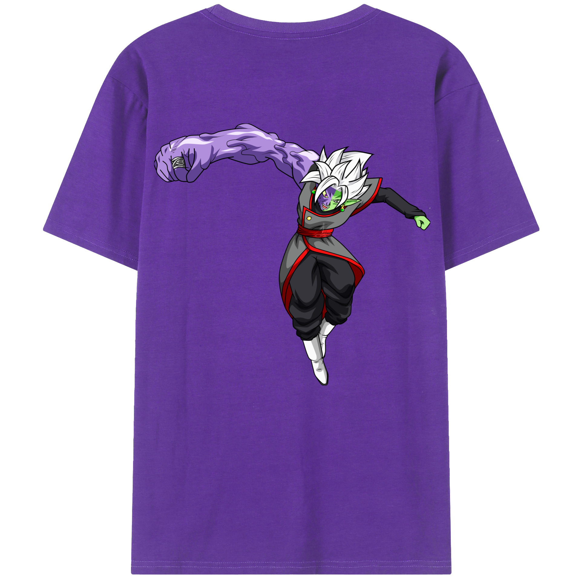 （画像用） ドラゴンボール ベジット DRAGON BALL Vegetto 綿100％ メンズ半袖Tシャツ（バックプリント） 通気性