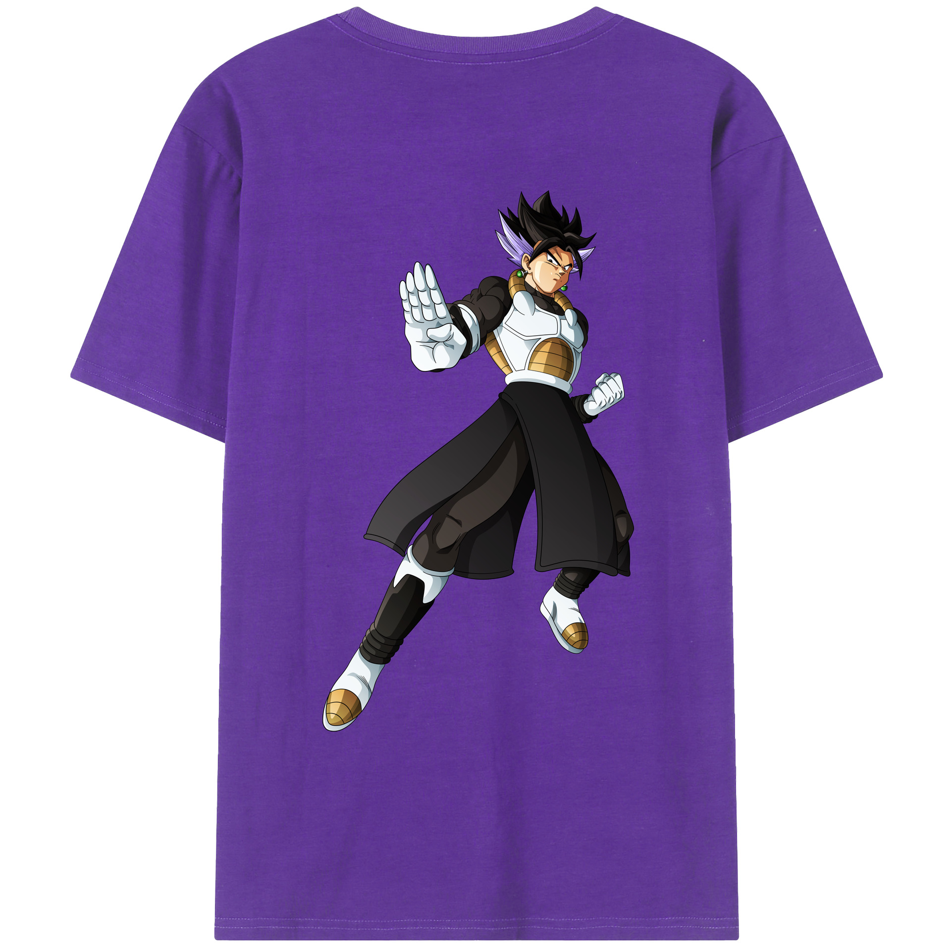 （画像用） ドラゴンボール ベジット DRAGON BALL Vegetto 綿100％ メンズ半袖Tシャツ（バックプリント） 通気性