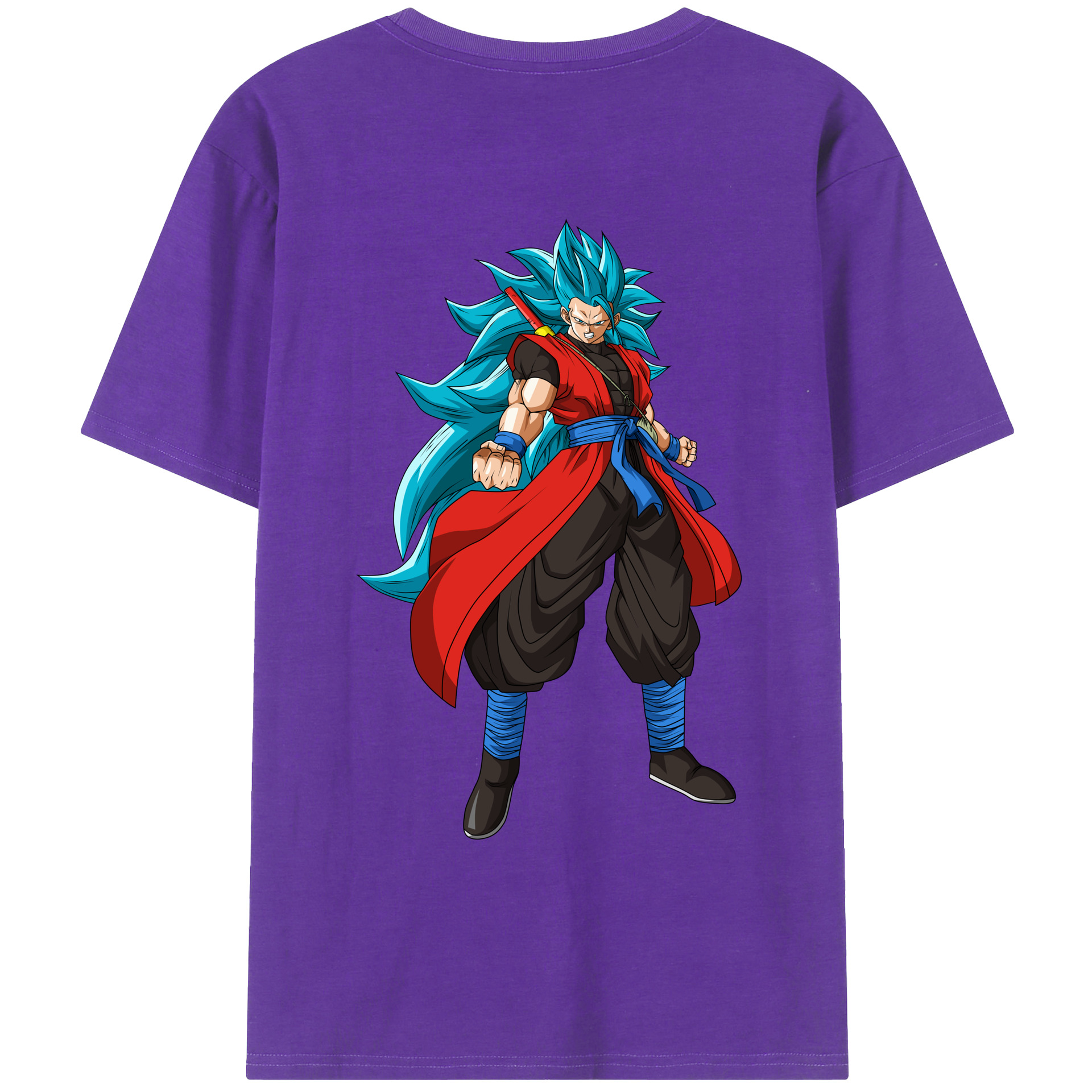 （画像用） ドラゴンボール ベジット DRAGON BALL Vegetto 綿100％ メンズ半袖Tシャツ（バックプリント） 通気性