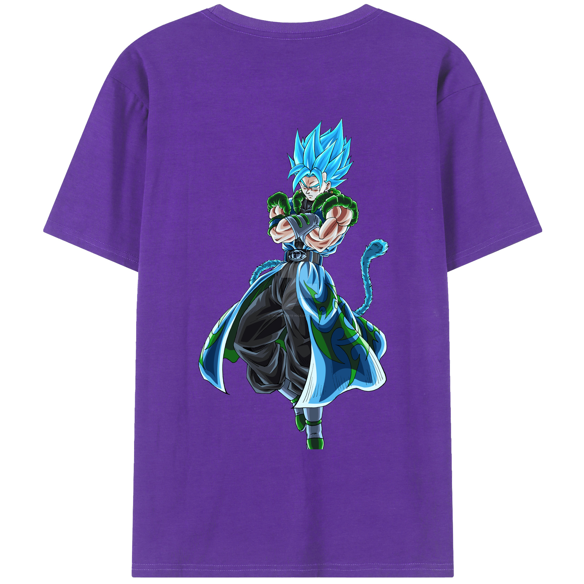 （画像用） ドラゴンボール ベジット DRAGON BALL Vegetto 綿100％ メンズ半袖Tシャツ（バックプリント） 通気性