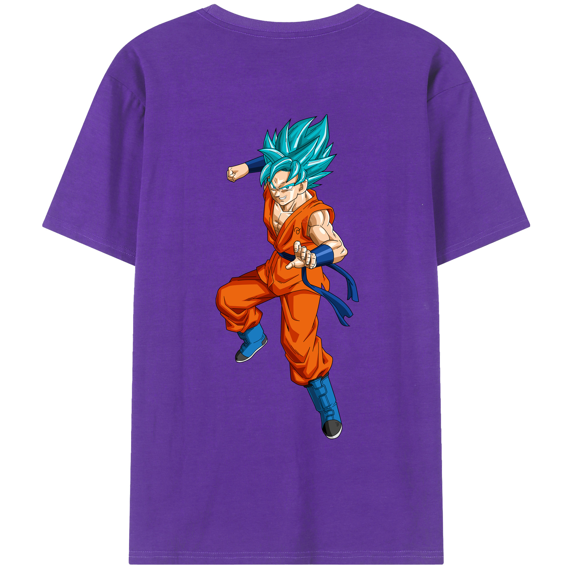 （画像用） ドラゴンボール ベジット DRAGON BALL Vegetto 綿100％ メンズ半袖Tシャツ（バックプリント） 通気性