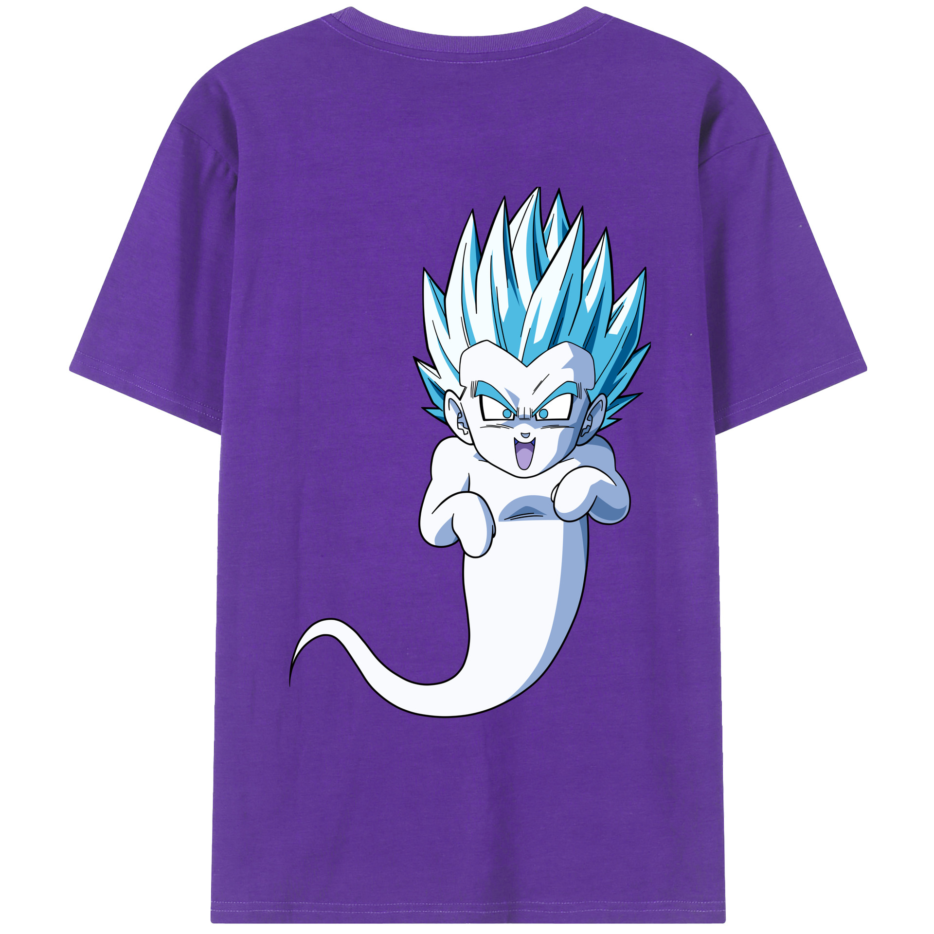 （画像用） ドラゴンボール ベジット DRAGON BALL Vegetto 綿100％ メンズ半袖Tシャツ（バックプリント） 通気性