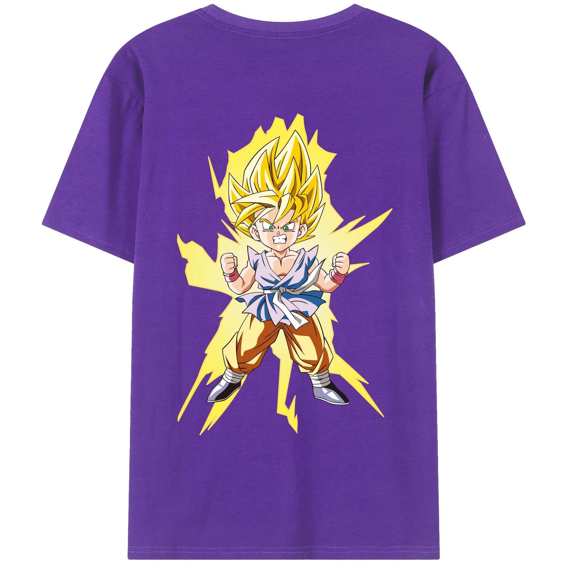 （画像用） ドラゴンボール ベジット DRAGON BALL Vegetto 綿100％ メンズ半袖Tシャツ（バックプリント） 通気性