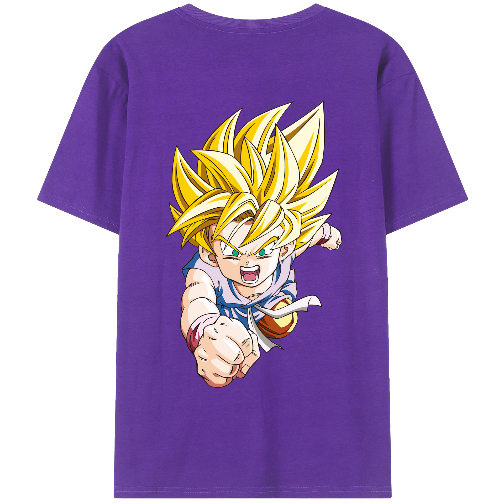（画像用） ドラゴンボール ベジット DRAGON BALL Vegetto 綿100％ メンズ半袖Tシャツ（バックプリント） 通気性