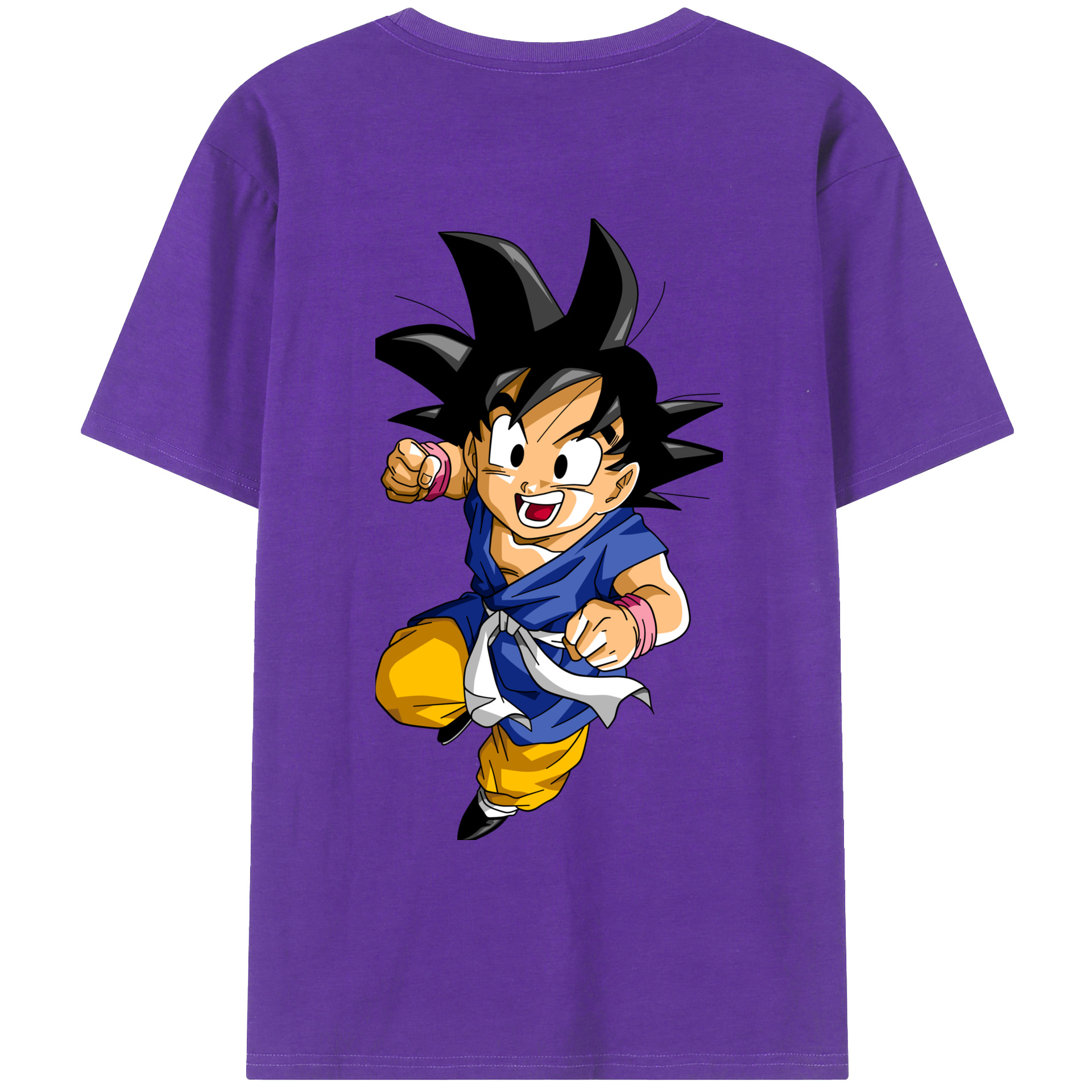 （画像用） ドラゴンボール 孫悟天 そん ごてん DRAGON BALL Son Goten 綿100％ メンズ半袖Tシャツ（バックプリント） 通気性