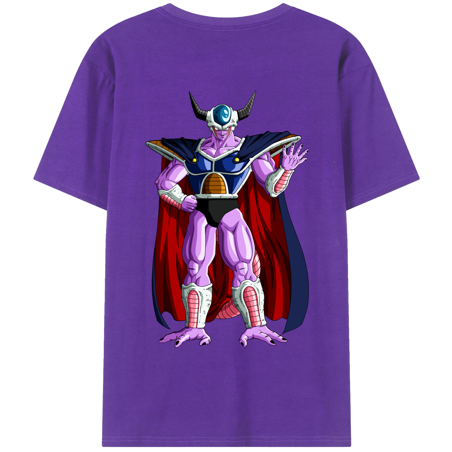 （画像用） ドラゴンボール コルド大王 DRAGON BALL King Cold 綿100％ メンズ半袖Tシャツ（バックプリント） 通気性