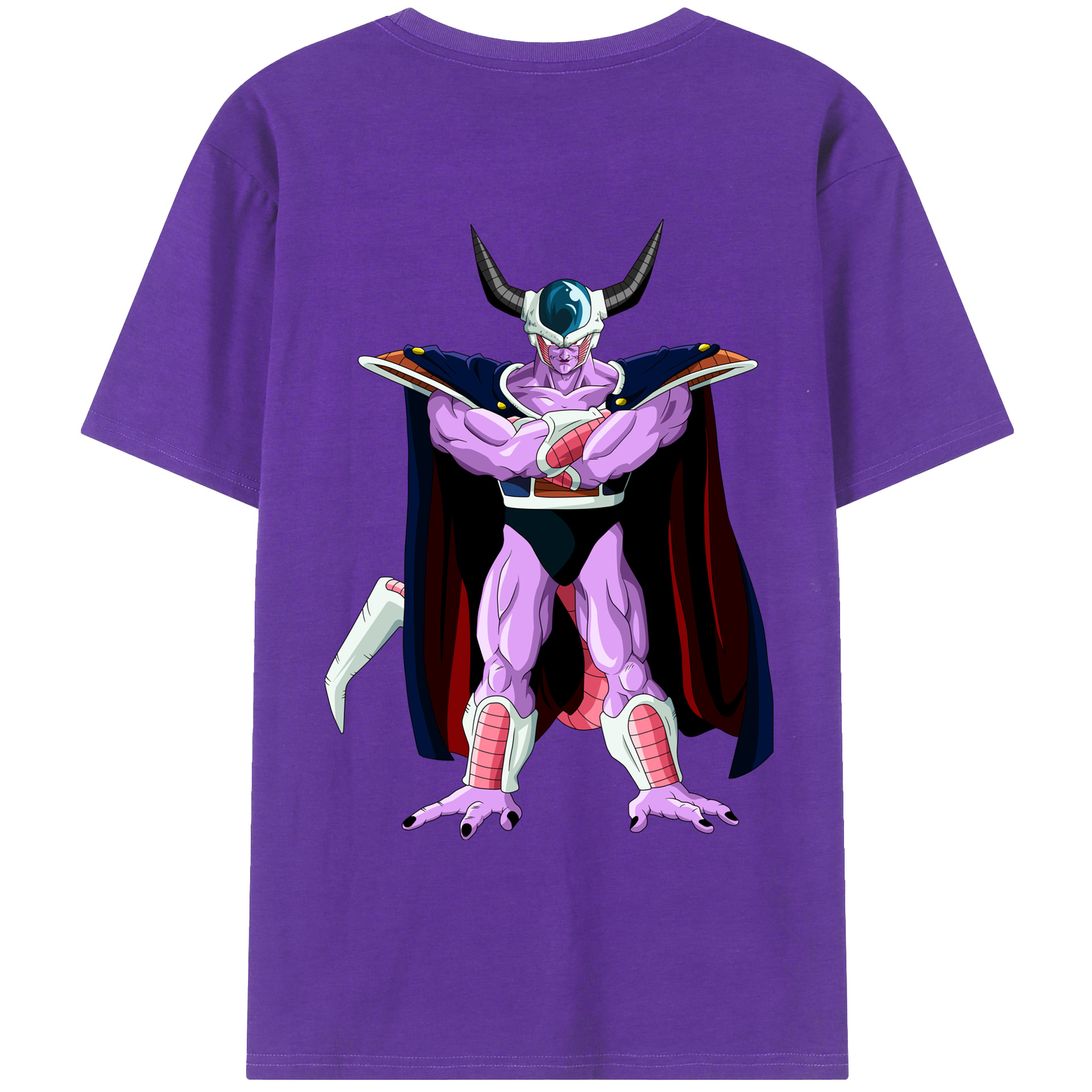 （画像用） ドラゴンボール コルド大王 DRAGON BALL King Cold 綿100％ メンズ半袖Tシャツ（バックプリント） 通気性