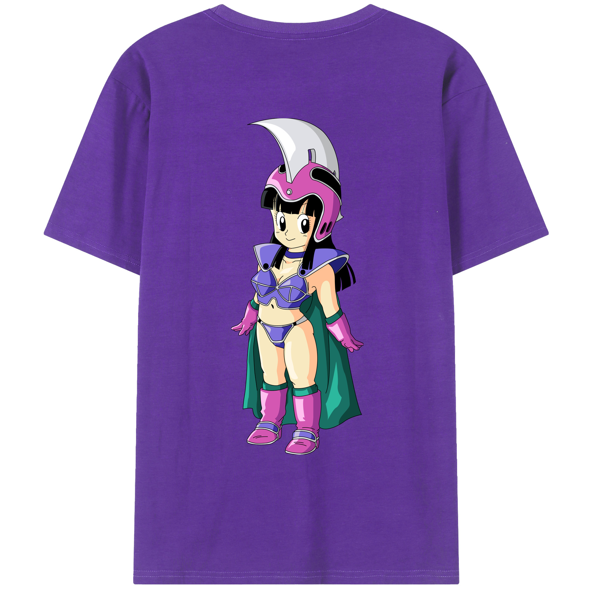 （画像用） ドラゴンボール チチ DRAGON BALL Chichi 綿100％ メンズ半袖Tシャツ（バックプリント） 通気性