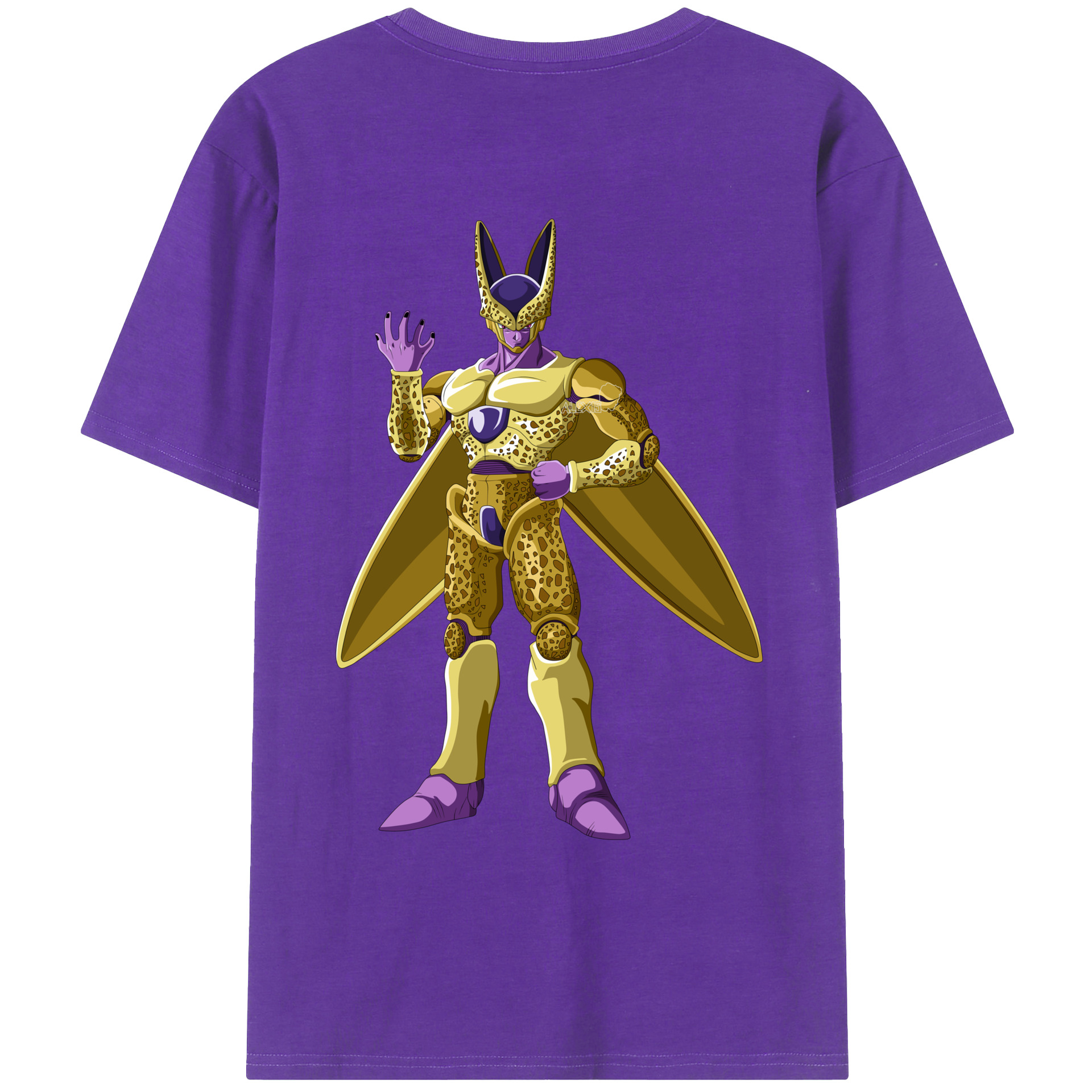 （画像用） ドラゴンボール セル DRAGON BALL Cell 綿100％ メンズ半袖Tシャツ（バックプリント） 通気性