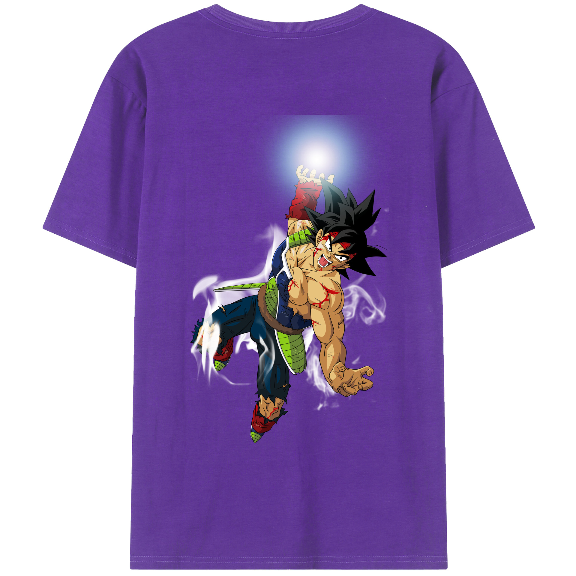 （画像用） ドラゴンボール バーダック DRAGON BALL Burdock 綿100％ メンズ半袖Tシャツ（バックプリント） 通気性