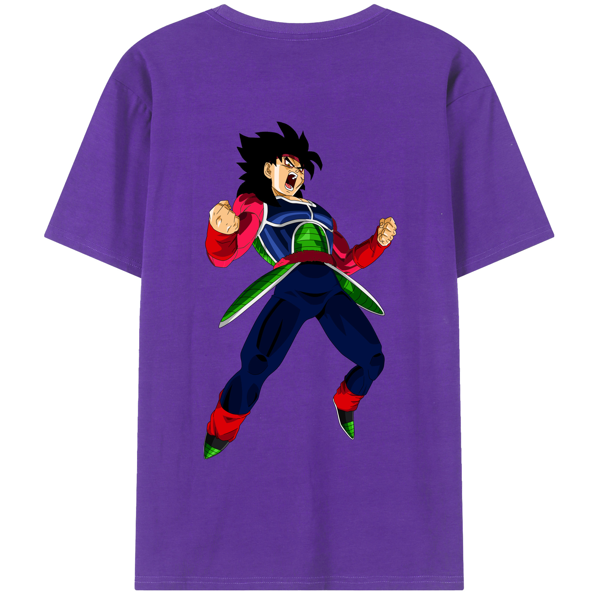 （画像用） ドラゴンボール バーダック DRAGON BALL Burdock 綿100％ メンズ半袖Tシャツ（バックプリント） 通気性